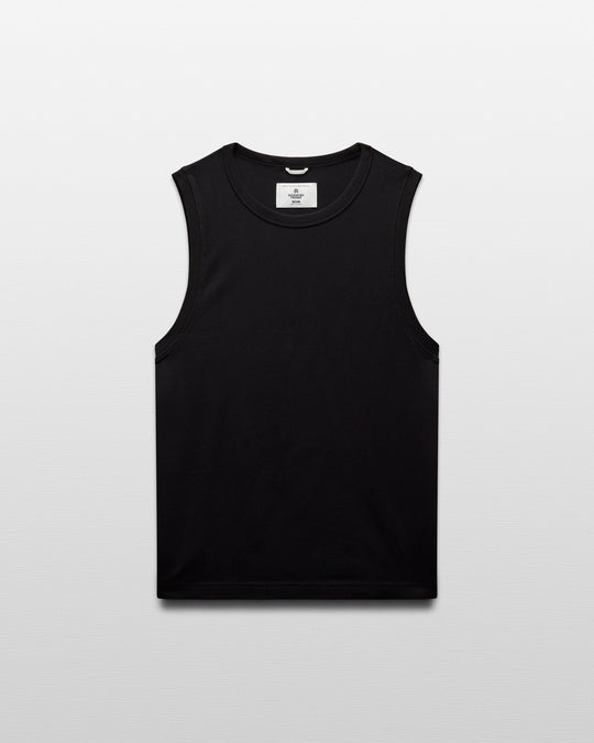 Dual Jersey Slim Sleeveless Shirt