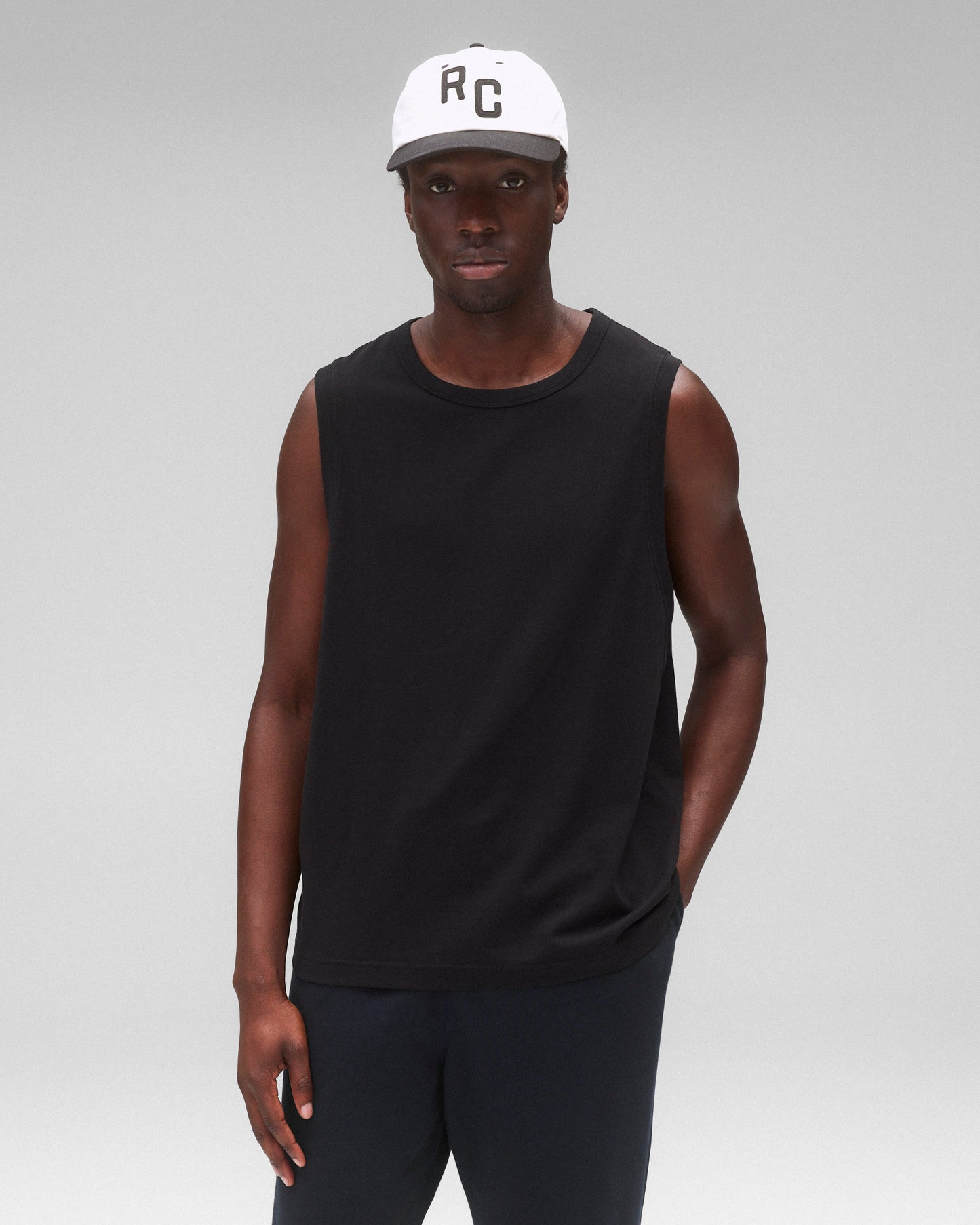 Dual Jersey Slim Sleeveless Shirt