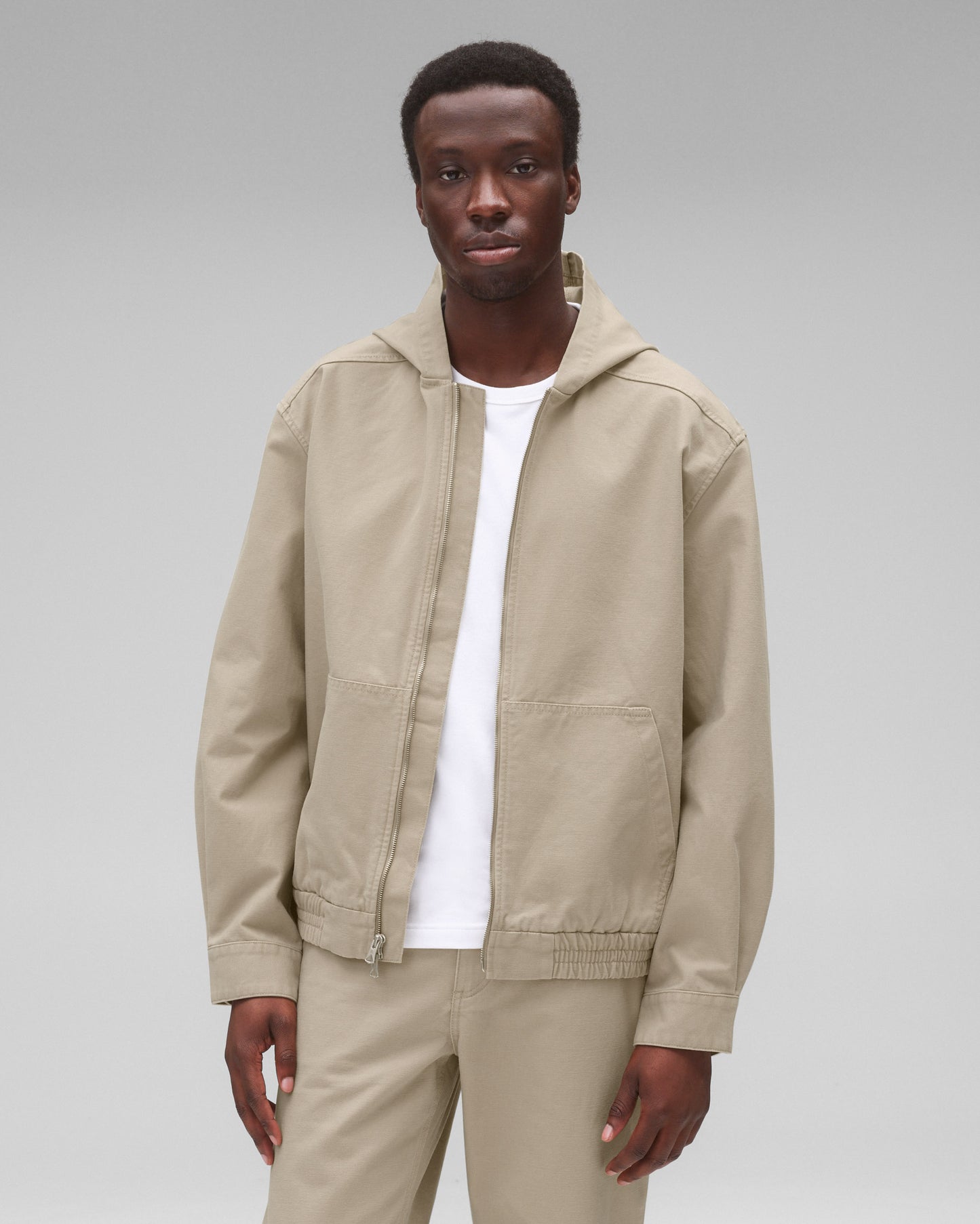 Cotton Canvas Rush Relaxed Hooded Jacket