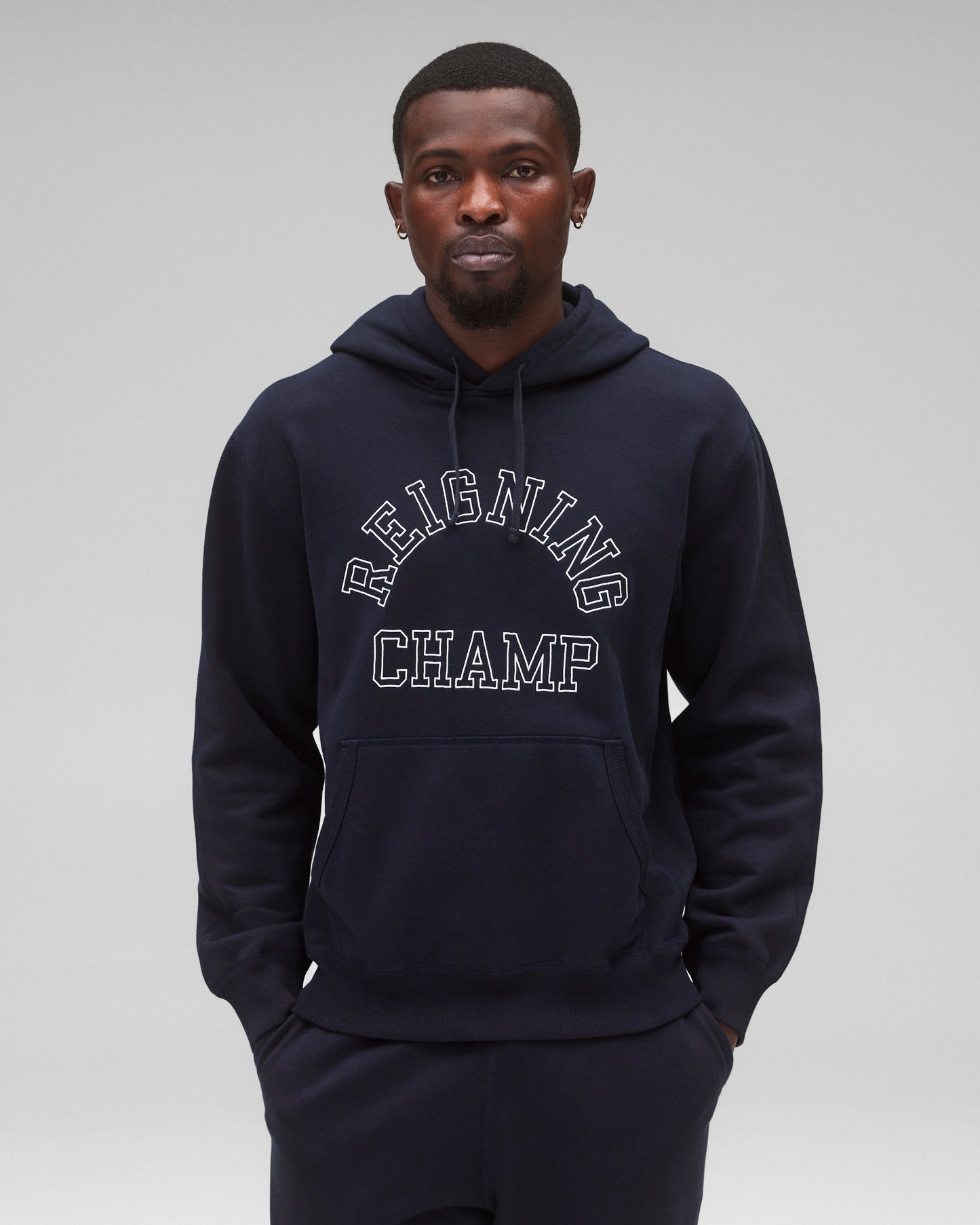 Midweight Terry Arch Logo Standard Hoodie