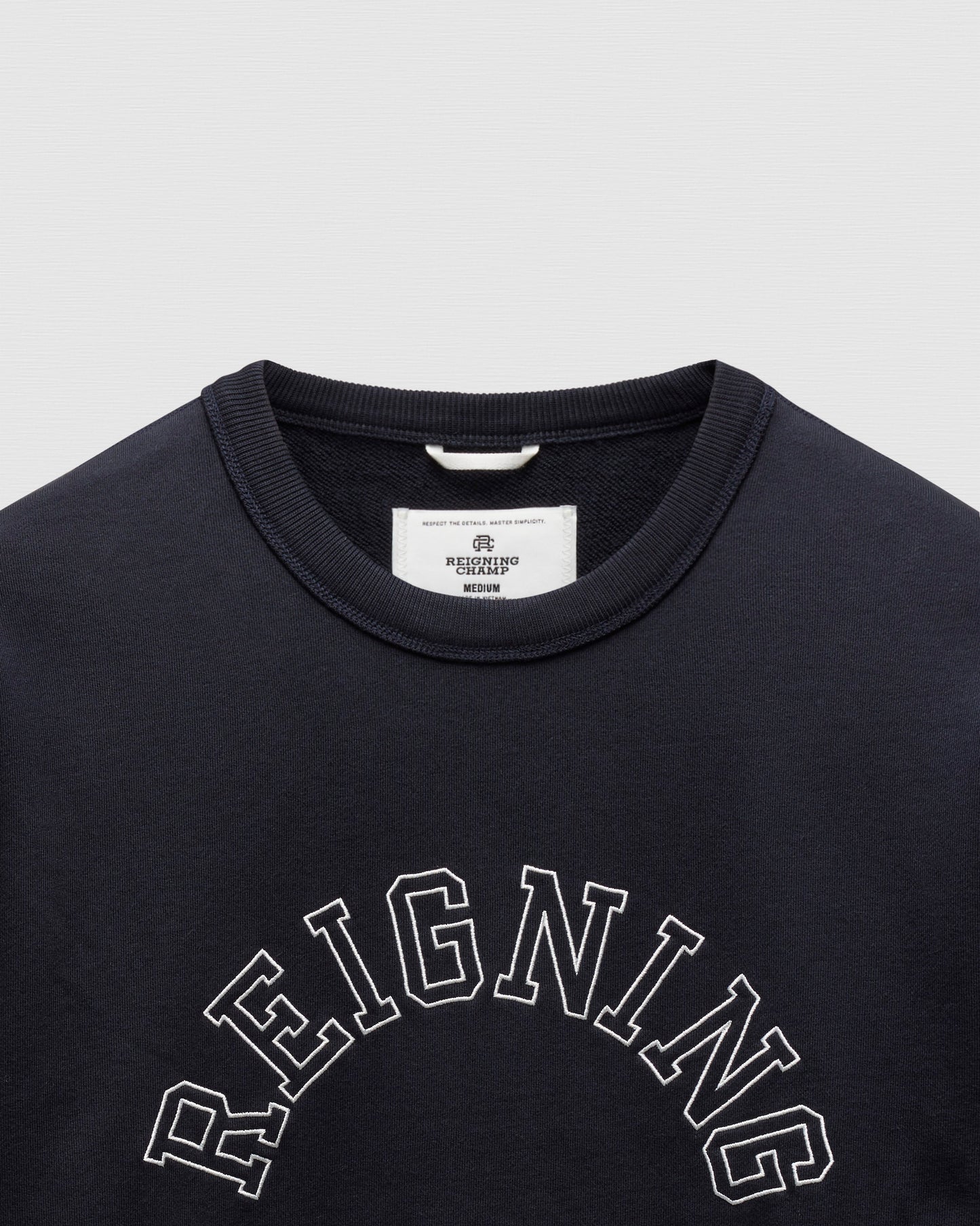 Midweight Terry Arch Logo Standard Crewneck