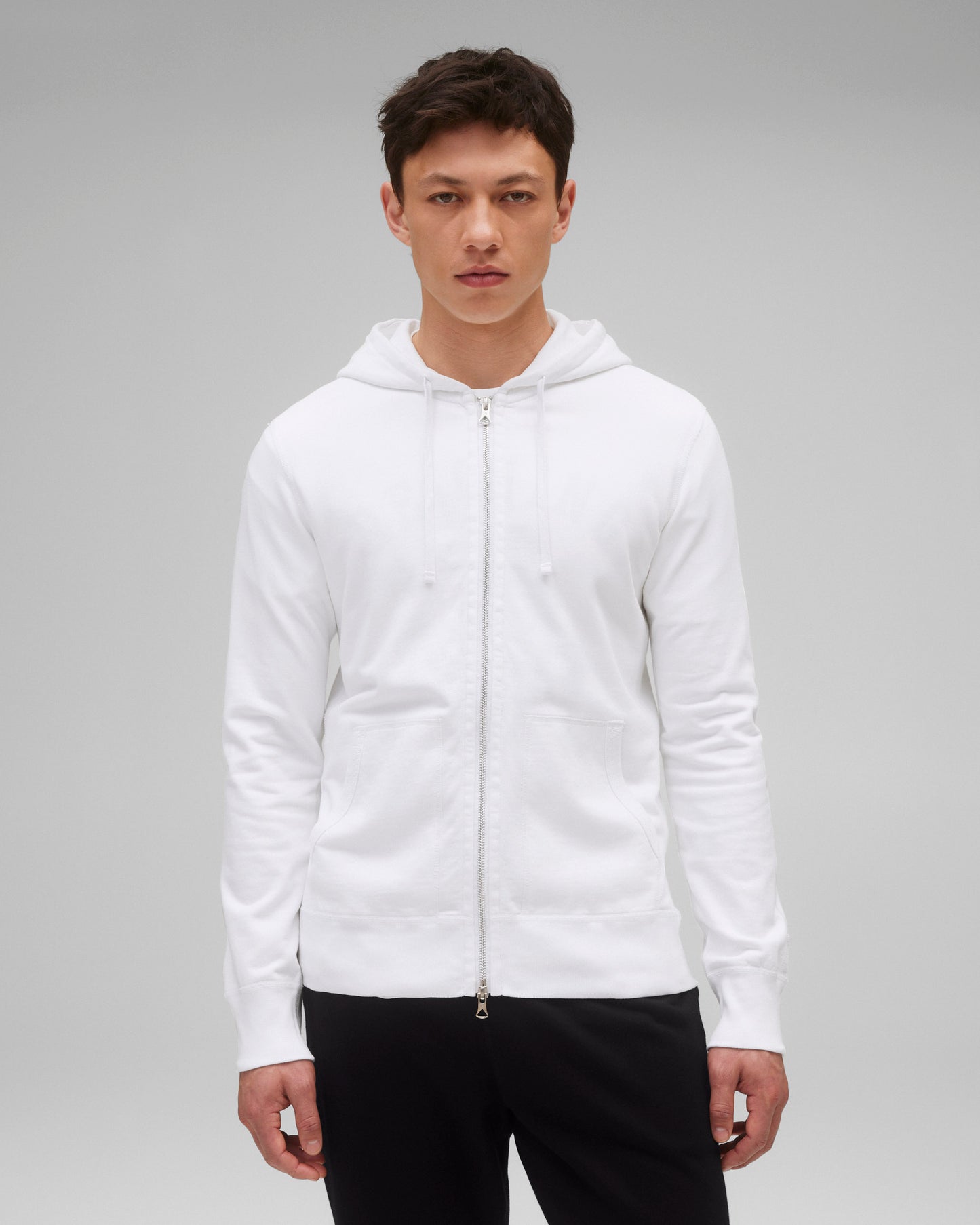 Lightweight Terry Slim Zip Hoodie