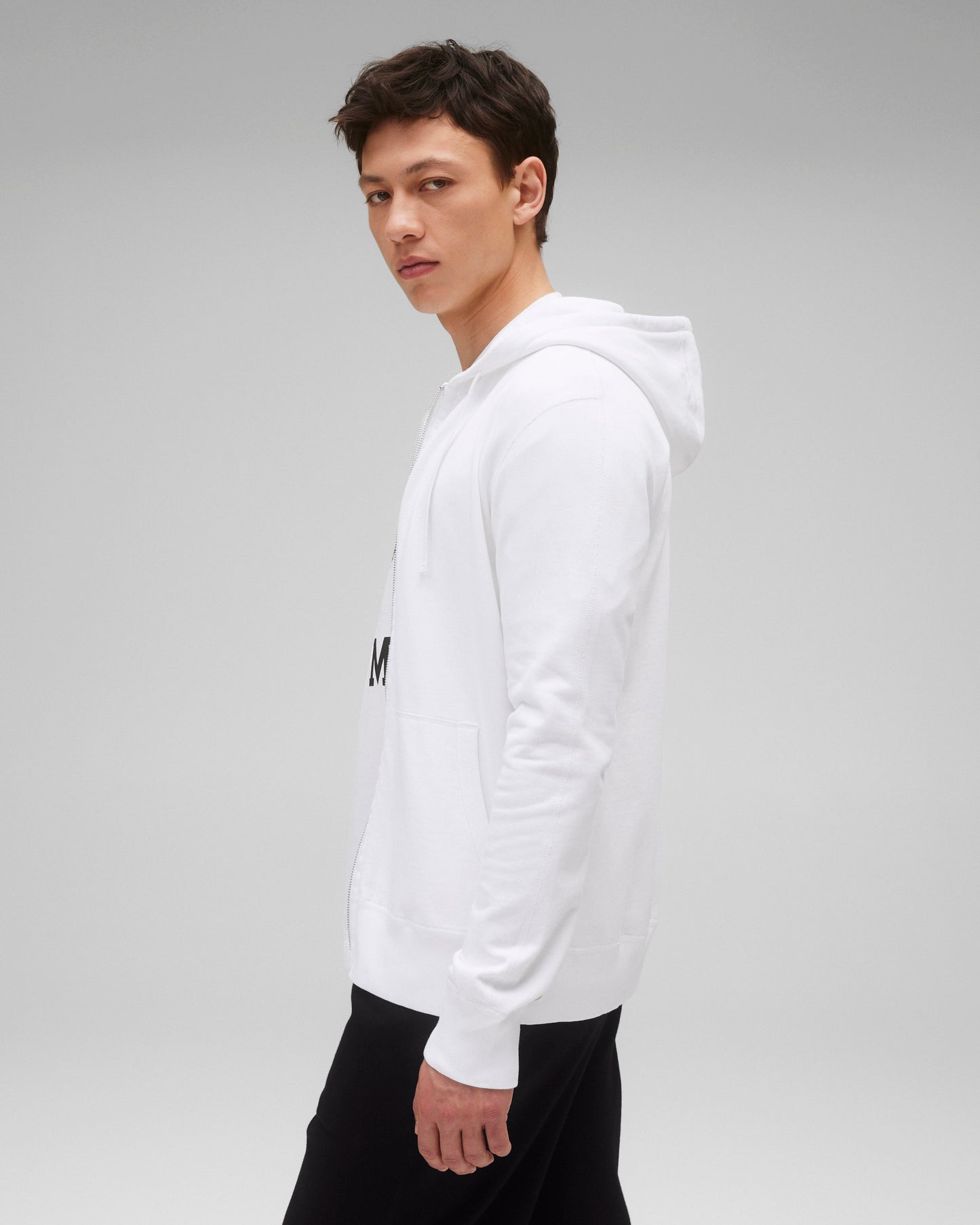 Lightweight Terry Slim Zip Hoodie