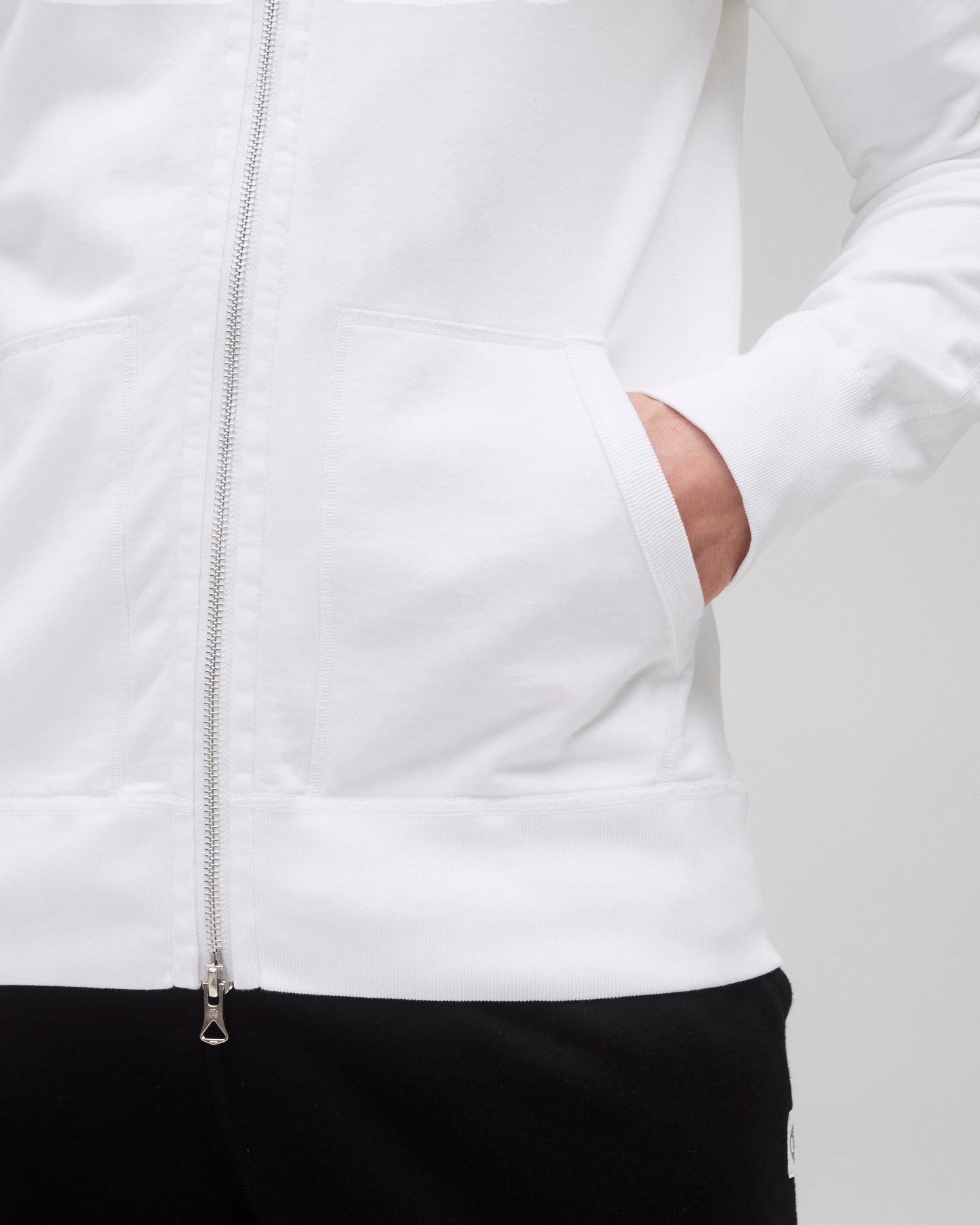 Lightweight Terry Slim Zip Hoodie