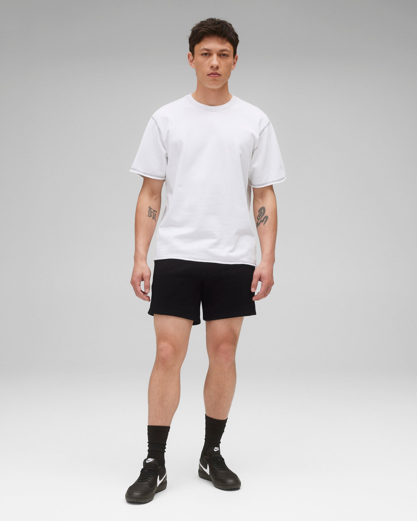 Lightweight Terry Cut-Off Relaxed T-Shirt
