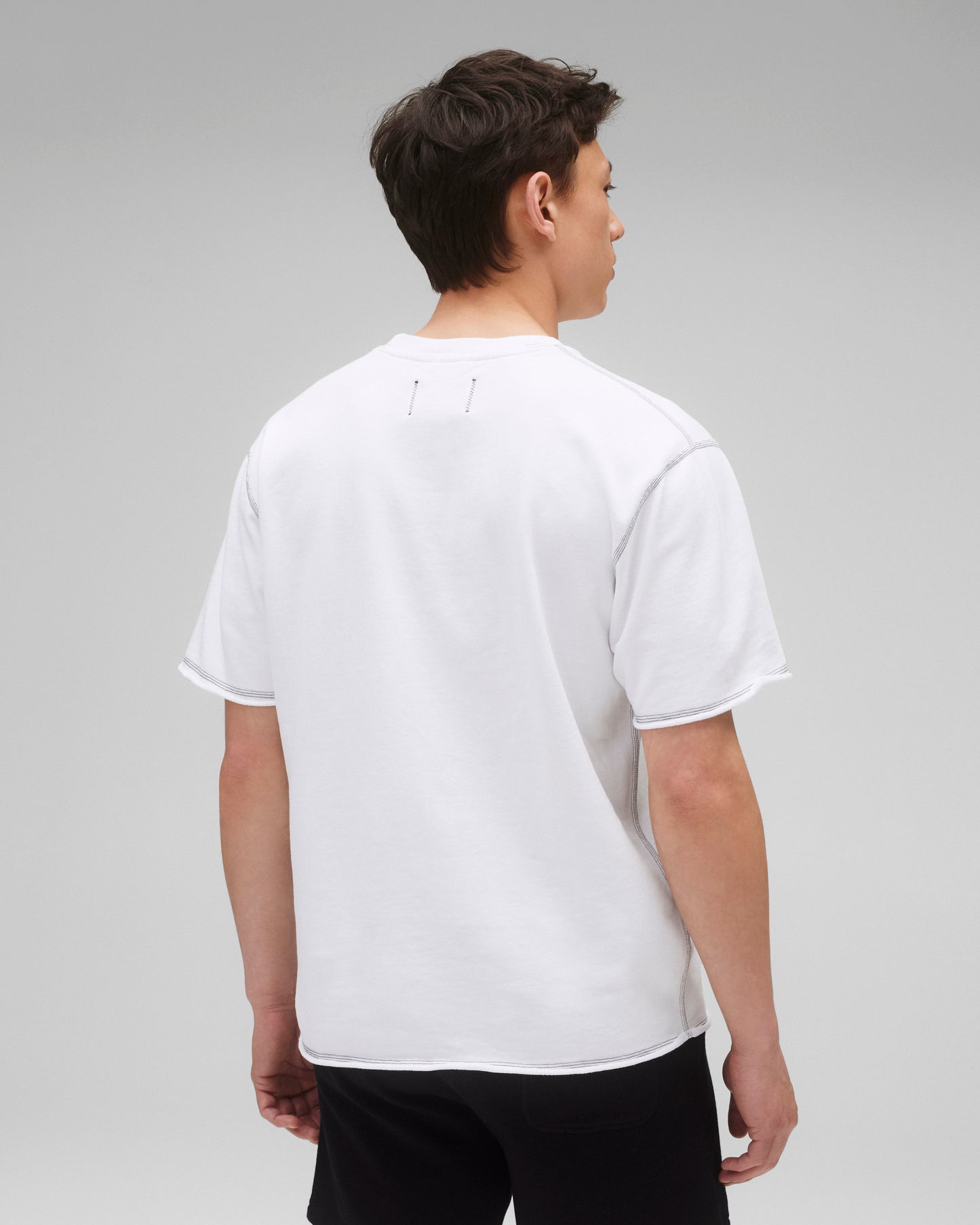 Lightweight Terry Cut-Off Relaxed T-Shirt