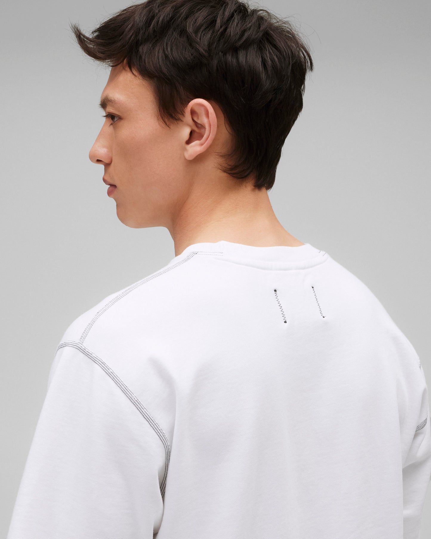 Lightweight Terry Cut-Off Relaxed T-Shirt