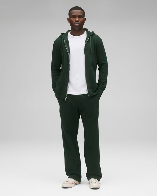 Midweight Terry Slim Zip Hoodie