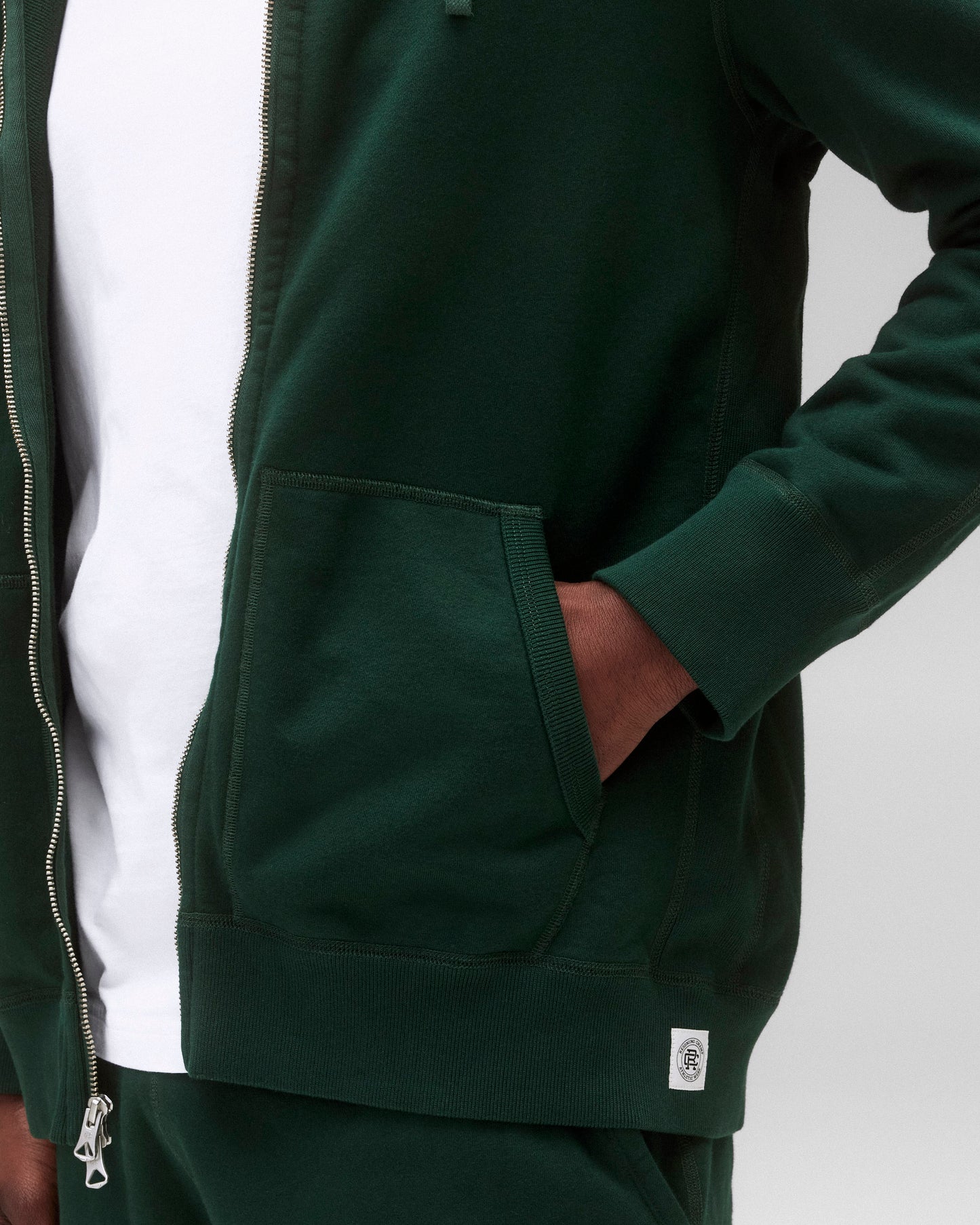 Midweight Terry Slim Zip Hoodie