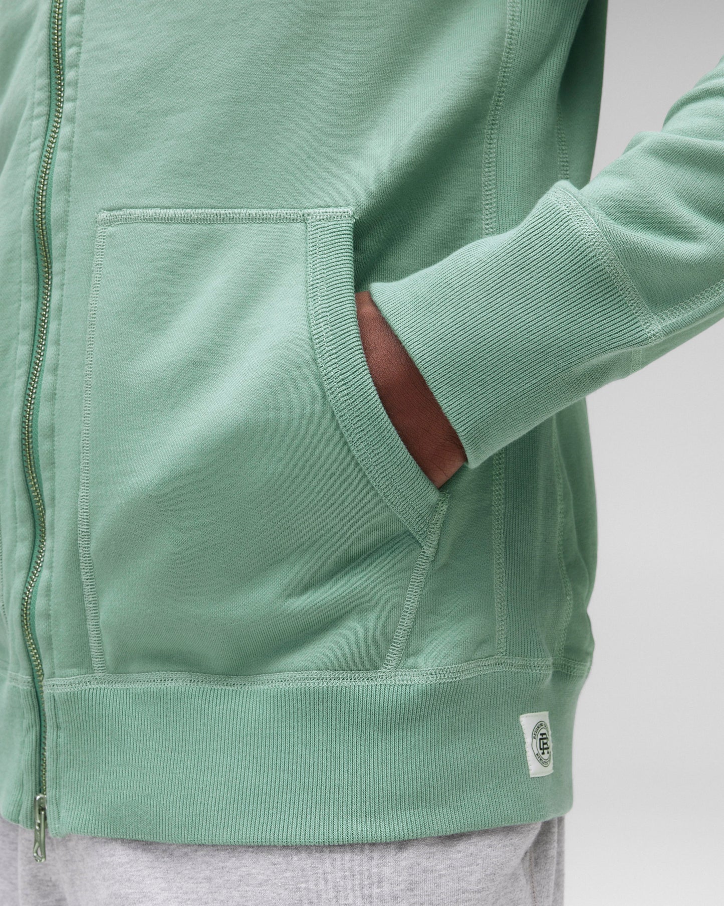 Midweight Terry Slim Zip Hoodie