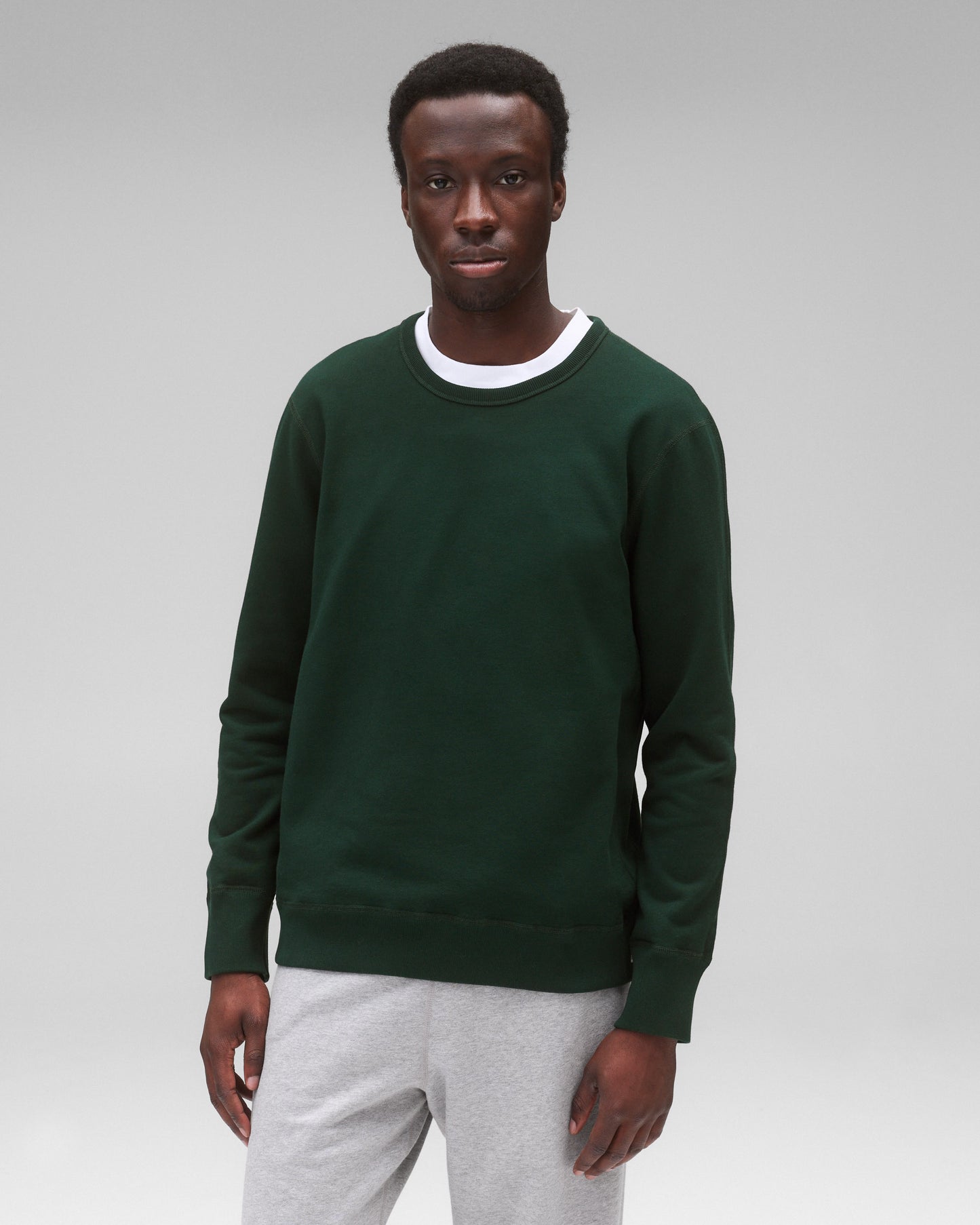 Midweight Terry Slim Crewneck