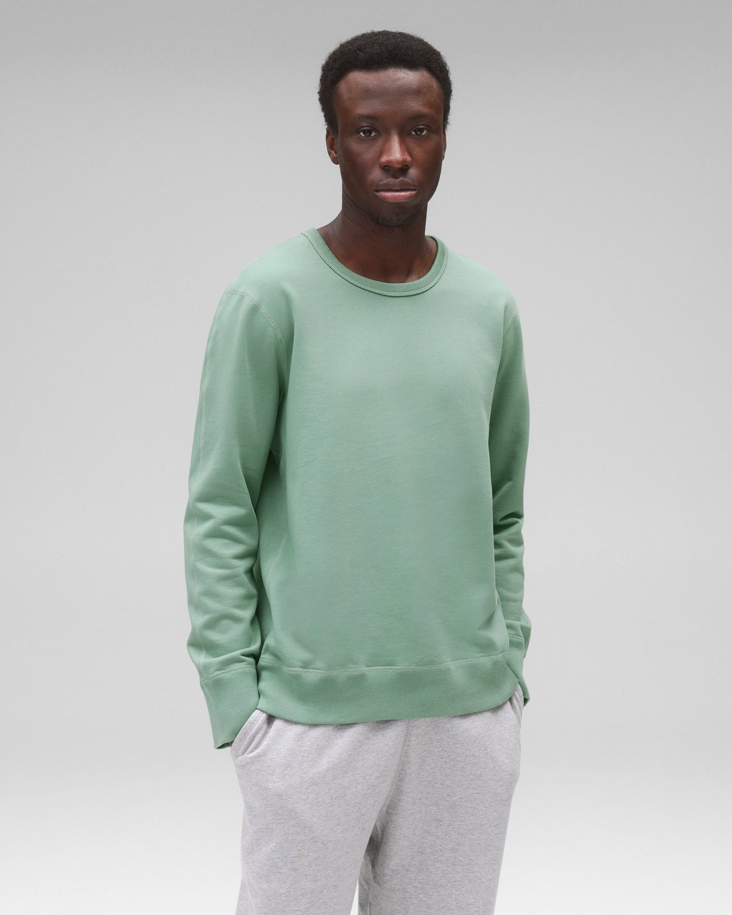 Midweight Terry Slim Crewneck