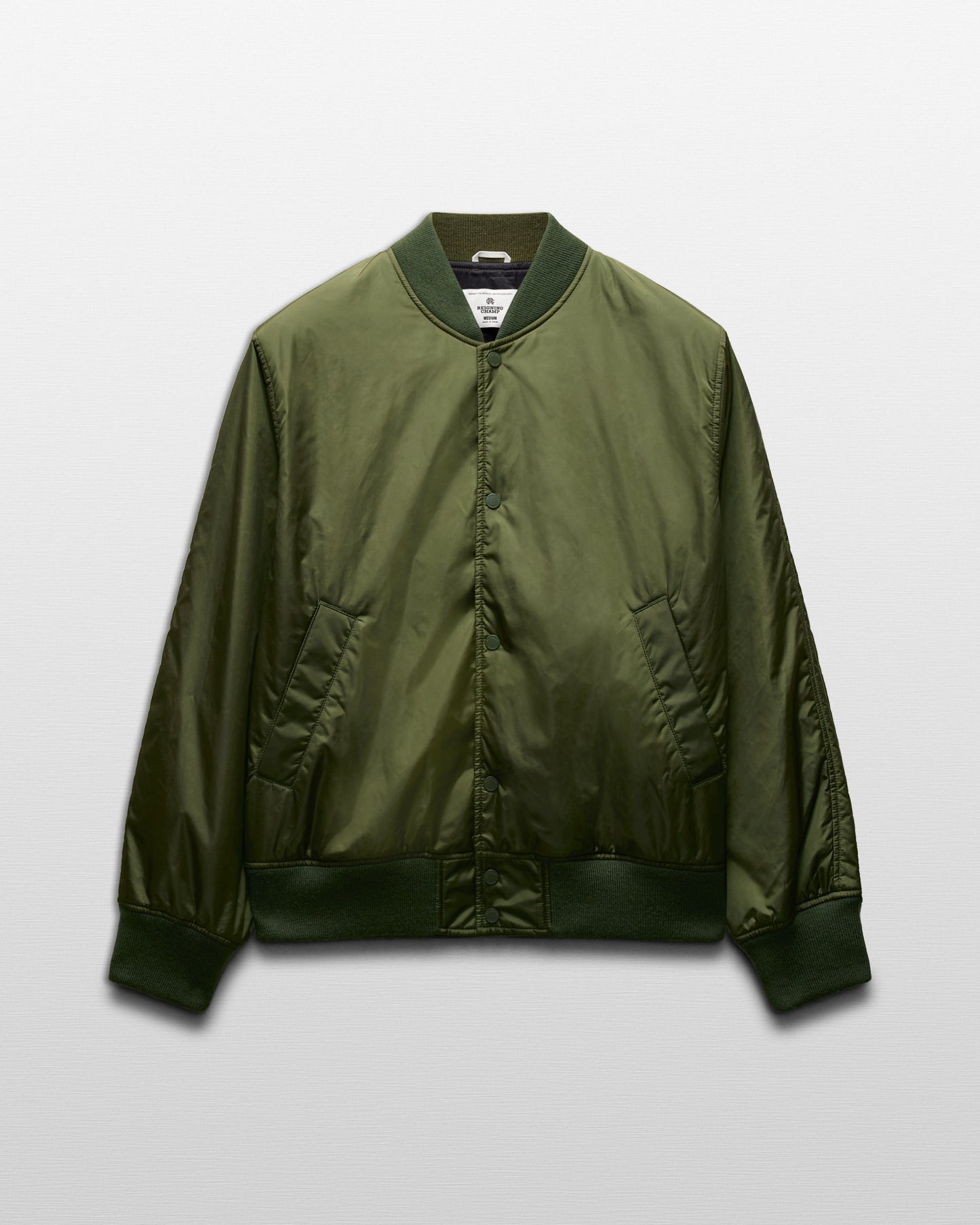 Econyl Satin Nylon Stadium Jacket