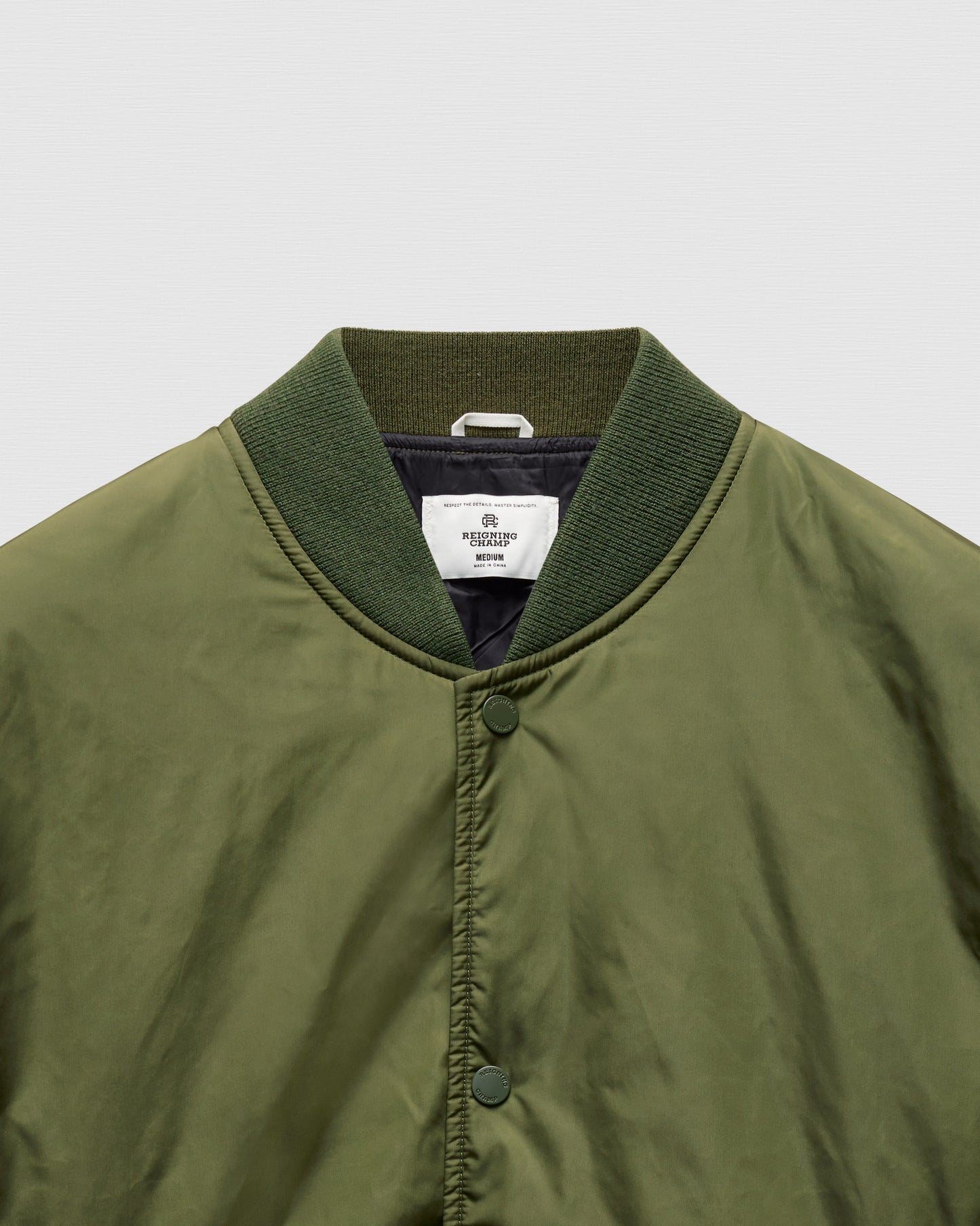 Econyl Satin Nylon Stadium Jacket