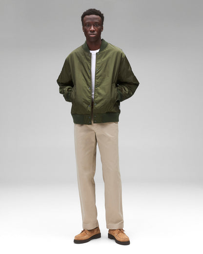 Econyl Satin Nylon Stadium Jacket