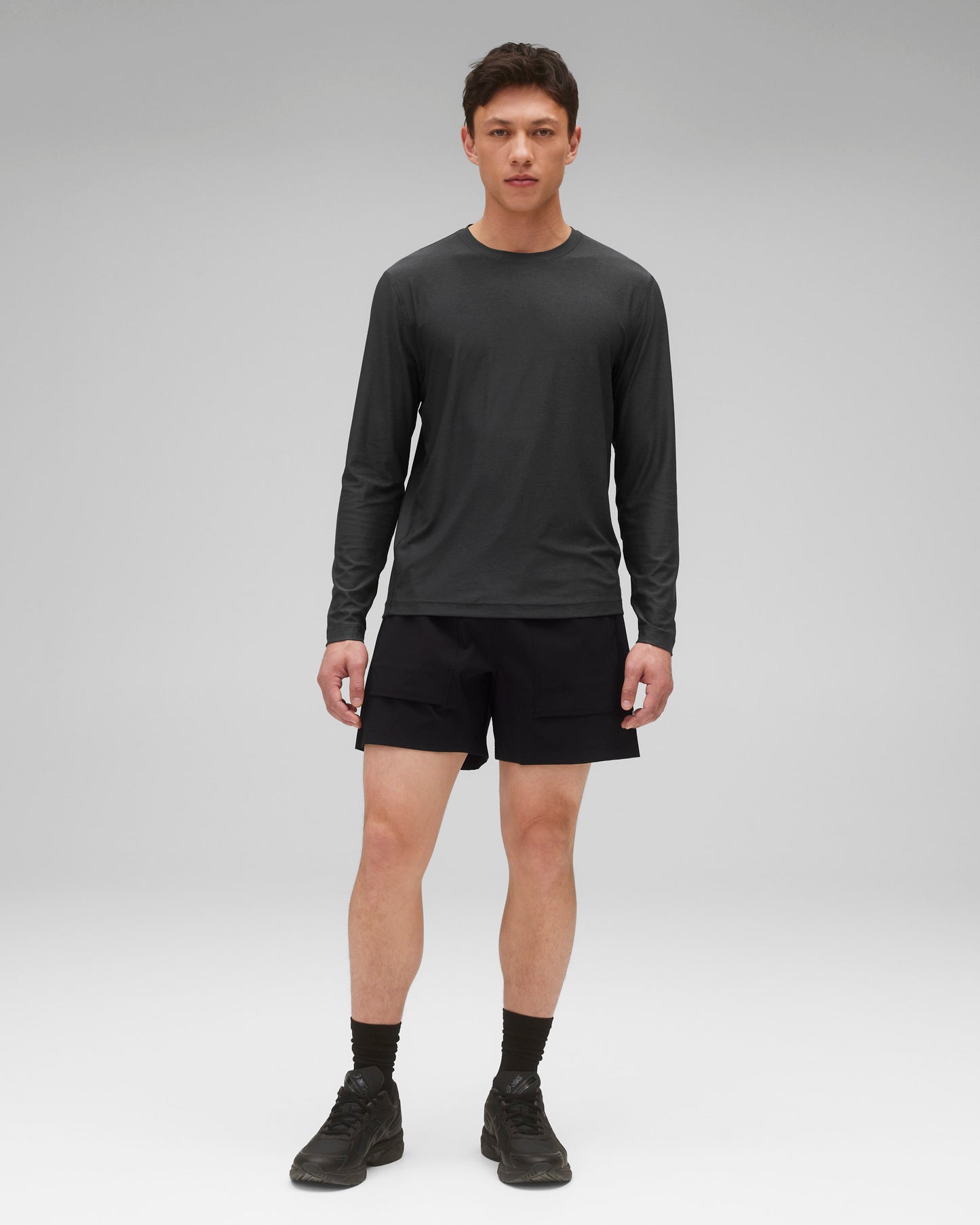 Stretch Nylon Utility Standard Swim Short 6"