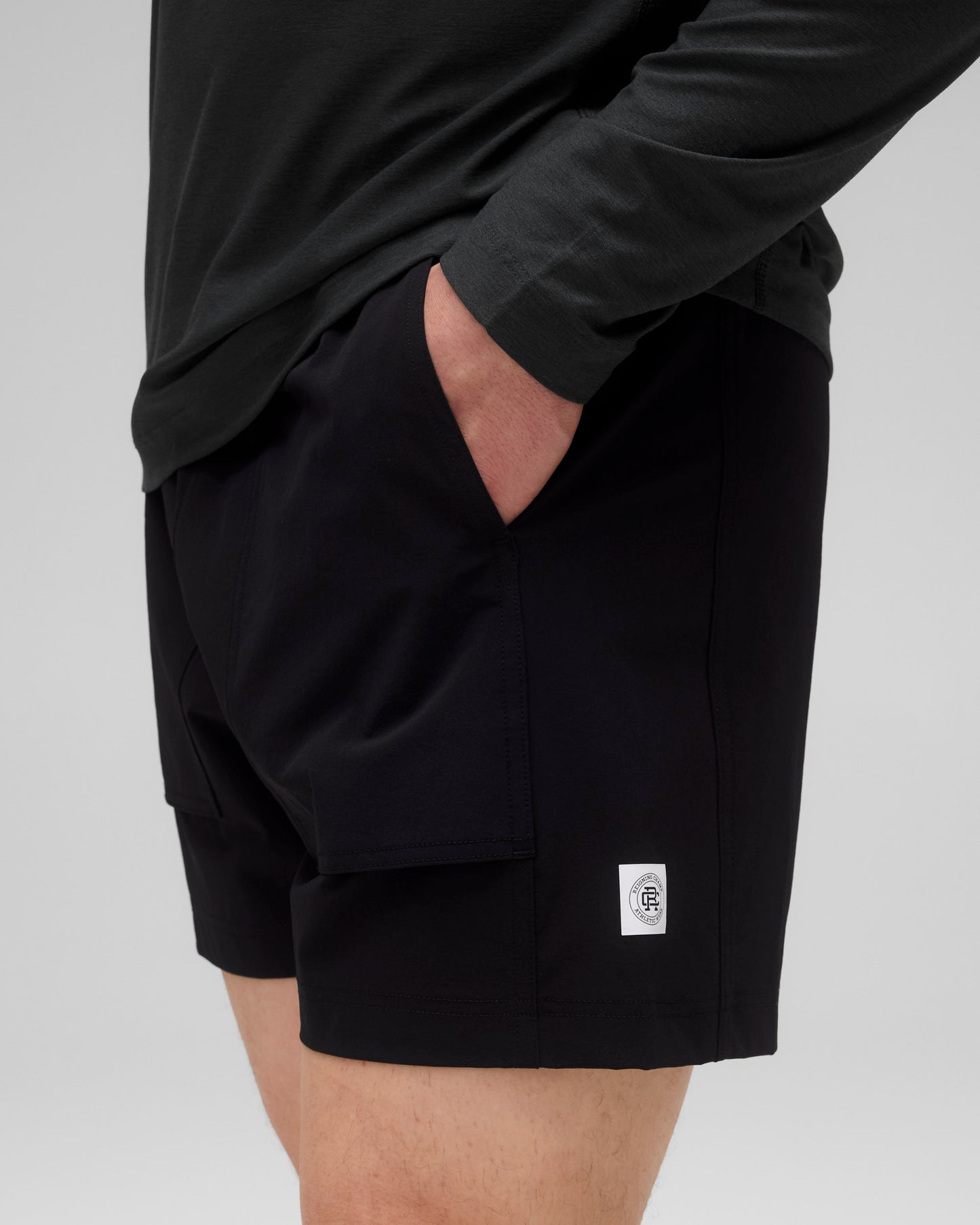 Stretch Nylon Utility Standard Swim Short 6"