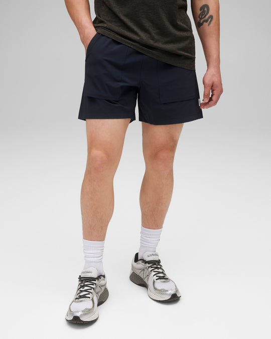 Stretch Nylon Utility Standard Swim Short 6"