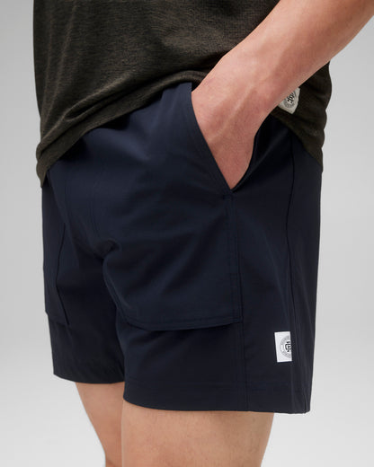 Stretch Nylon Utility Standard Swim Short 6"