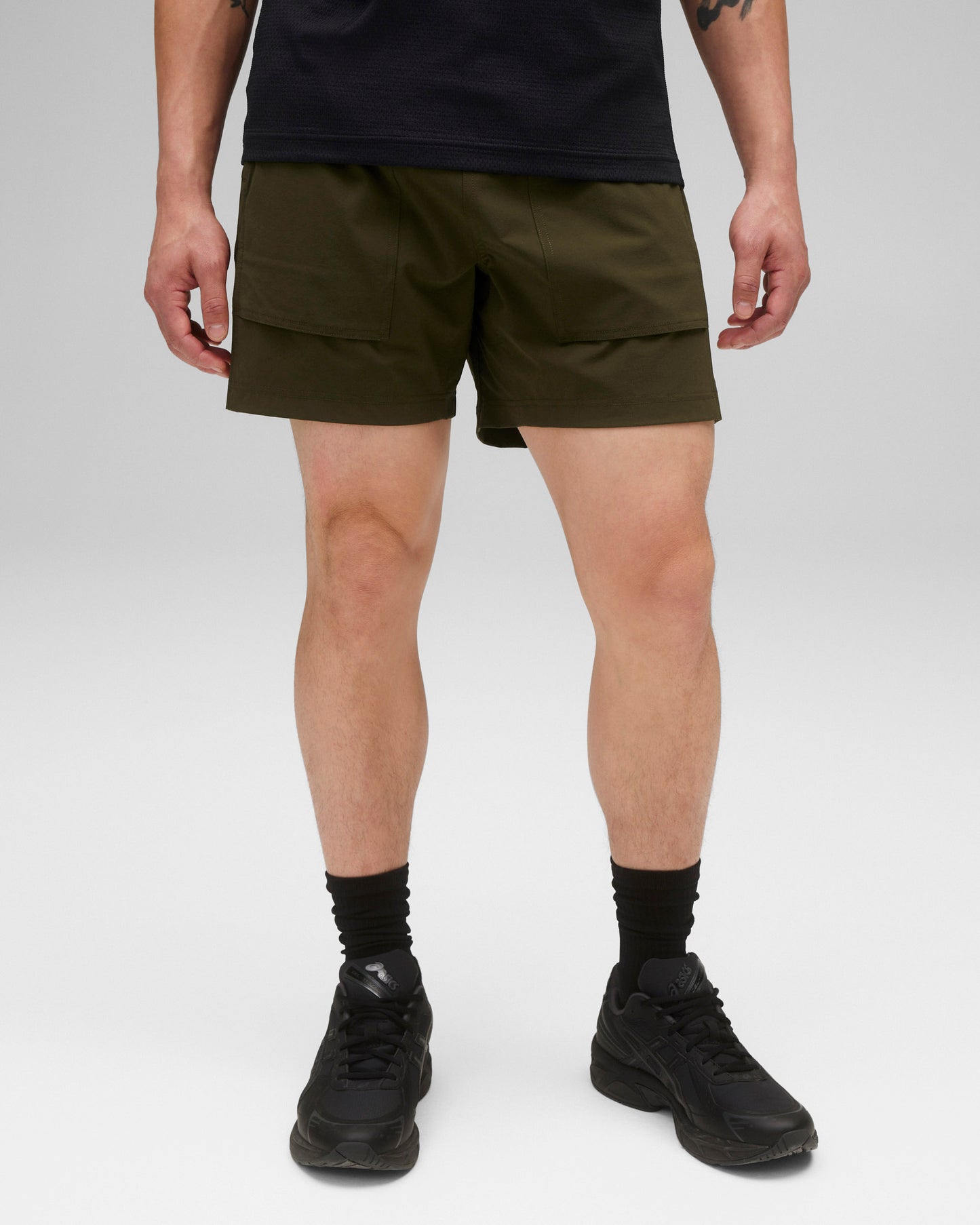 Stretch Nylon Utility Standard Swim Short 6"