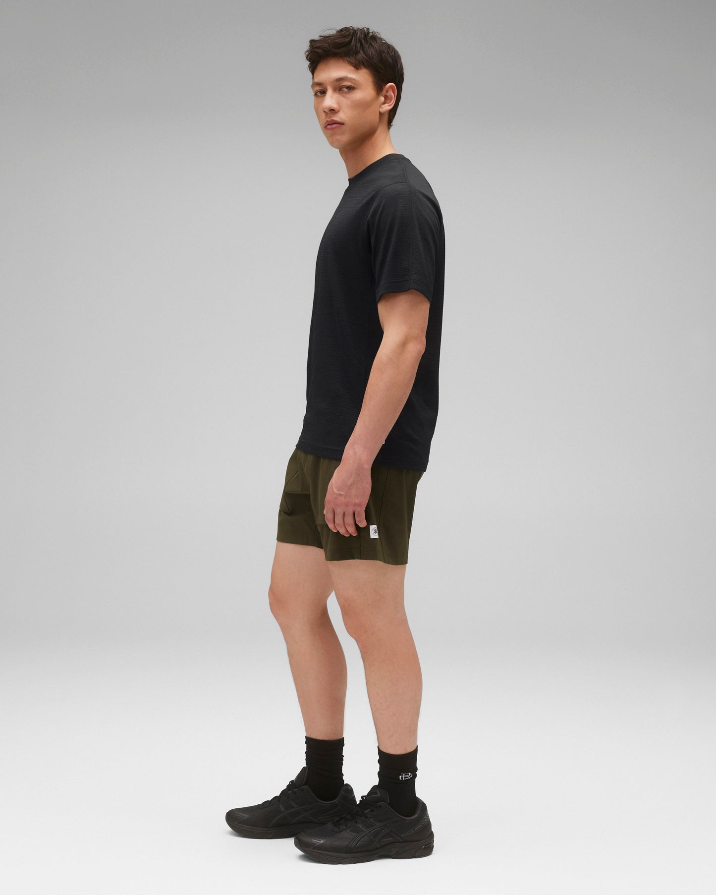 Stretch Nylon Utility Standard Swim Short 6"