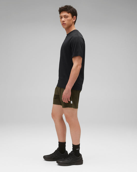 Stretch Nylon Utility Standard Swim Short 6"