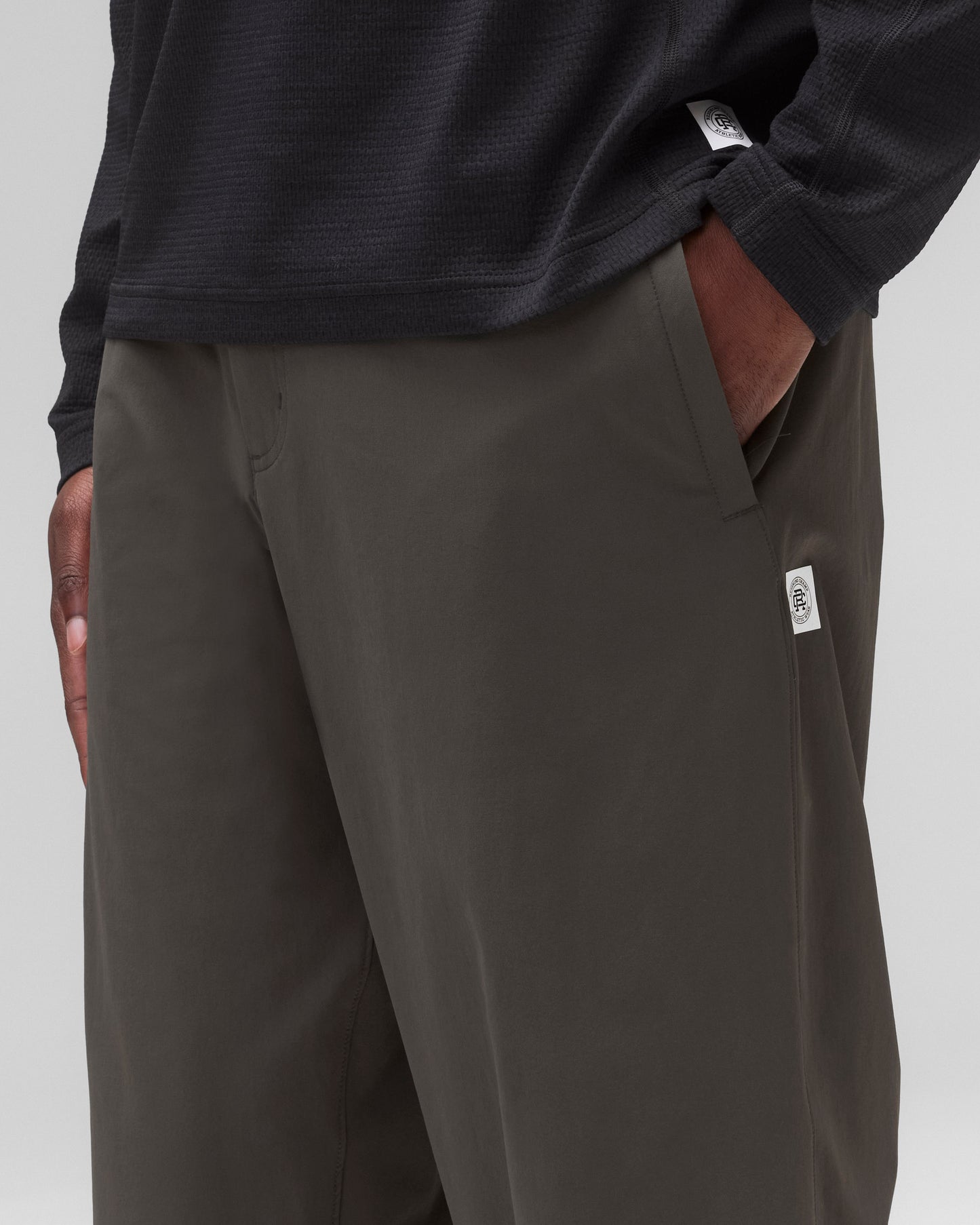 Nylon Oxford Easy Relaxed Pant