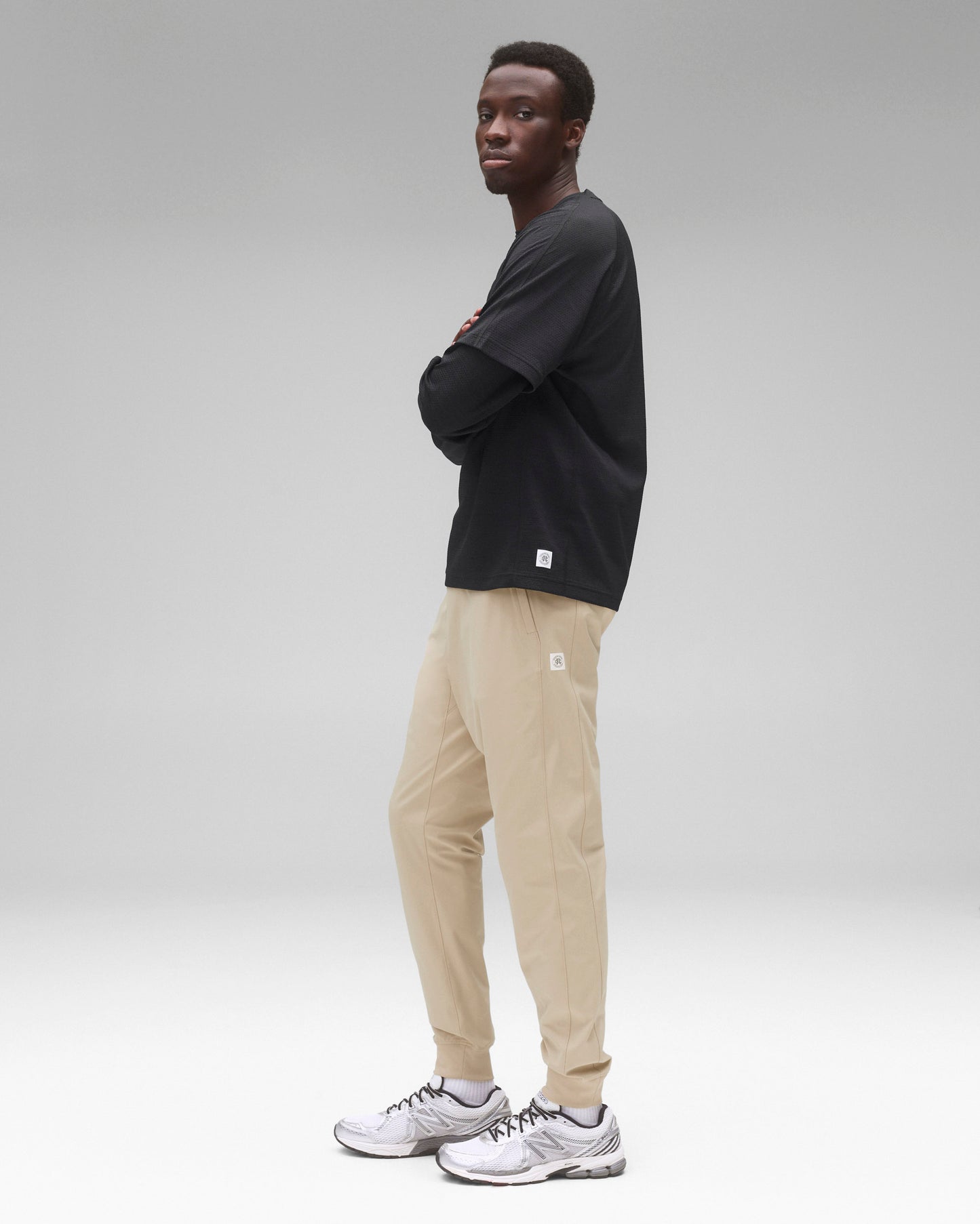 Stretch Warp Knit Coach's Slim Jogger