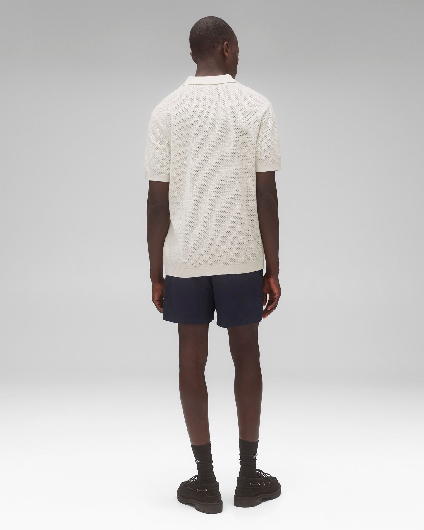 Textured Nylon Deck Slim Swim Short 4.5"