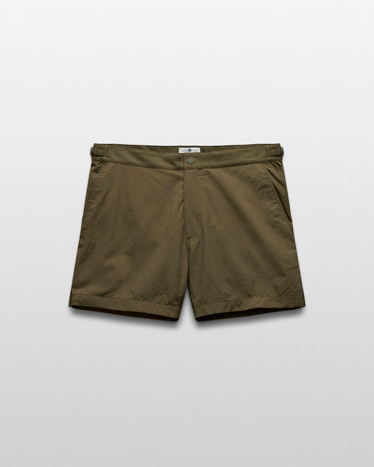Textured Nylon Deck Slim Swim Short 4.5"