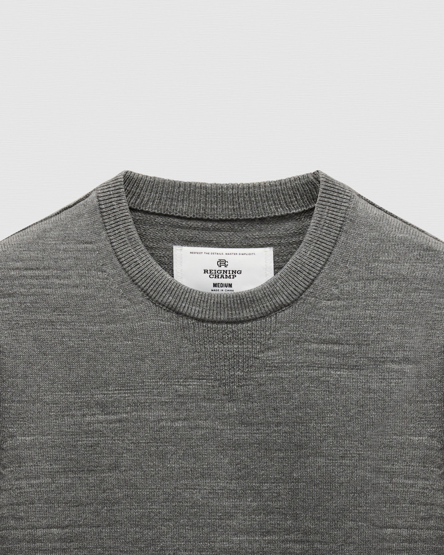 Cotton Slub Laurel Crewneck