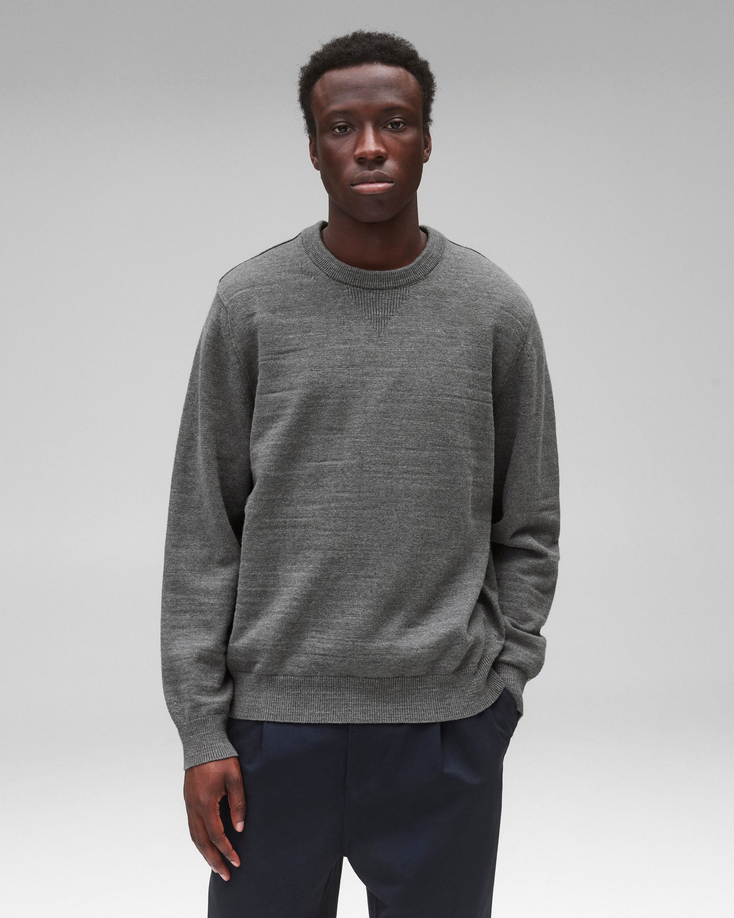 Cotton Slub Laurel Crewneck