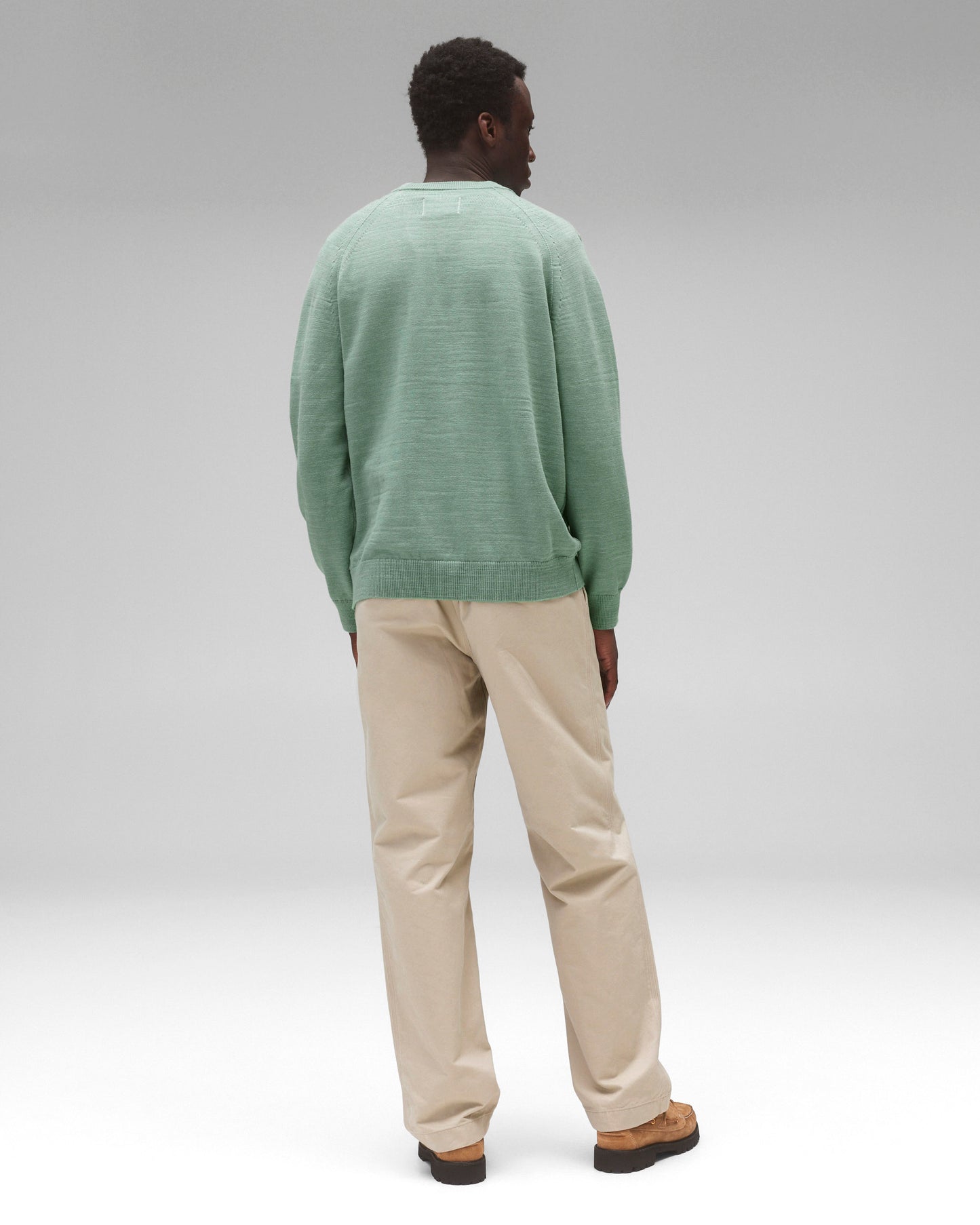 Cotton Slub Laurel Crewneck