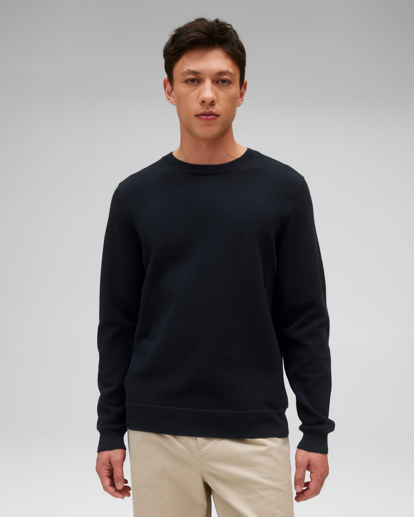 Supima Pique Ace Crewneck