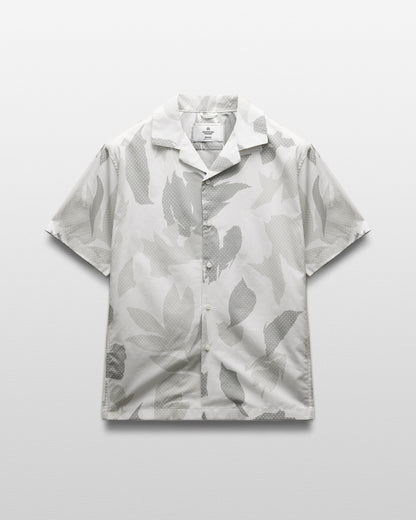 Cotton Poplin Botanical Relaxed Camp Shirt