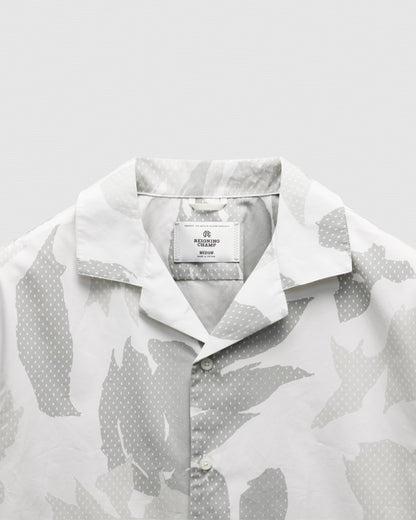 Cotton Poplin Botanical Relaxed Camp Shirt