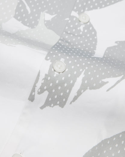 Cotton Poplin Botanical Relaxed Camp Shirt