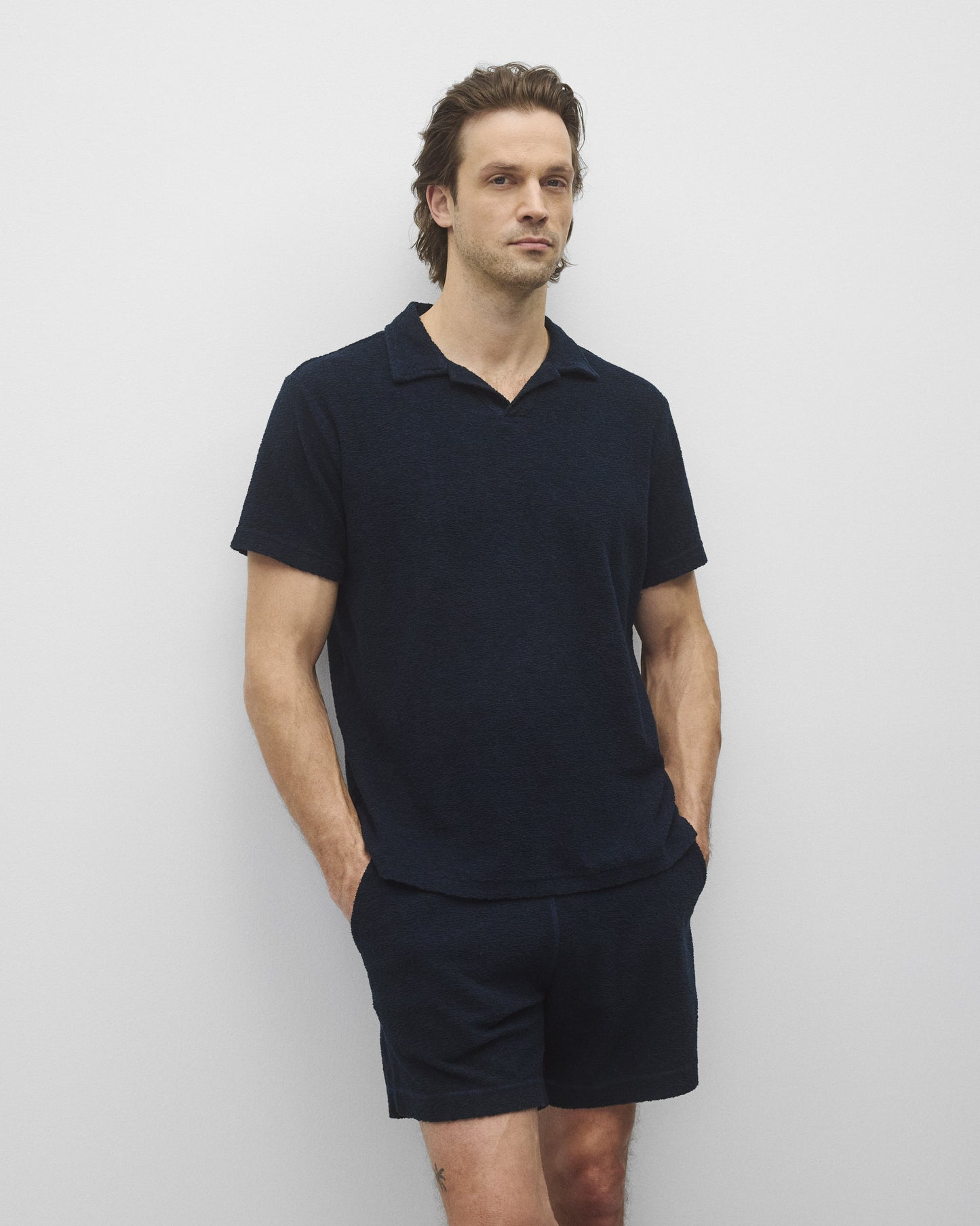 Textured Terry Standard Polo