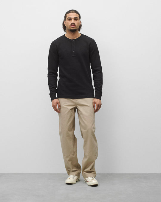 Lightweight Waffle Standard Henley