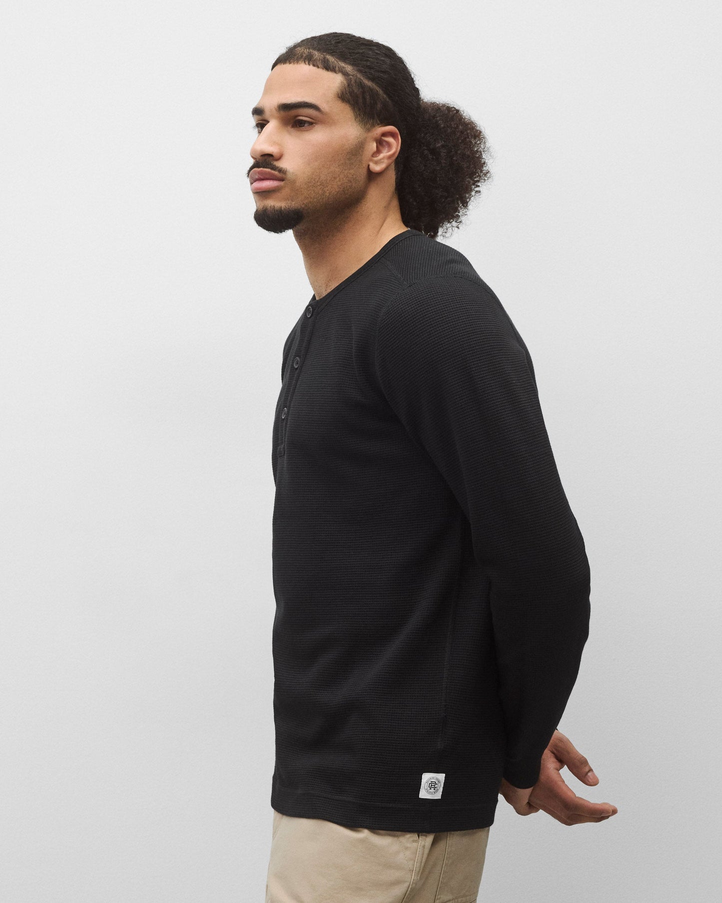 Lightweight Waffle Standard Henley