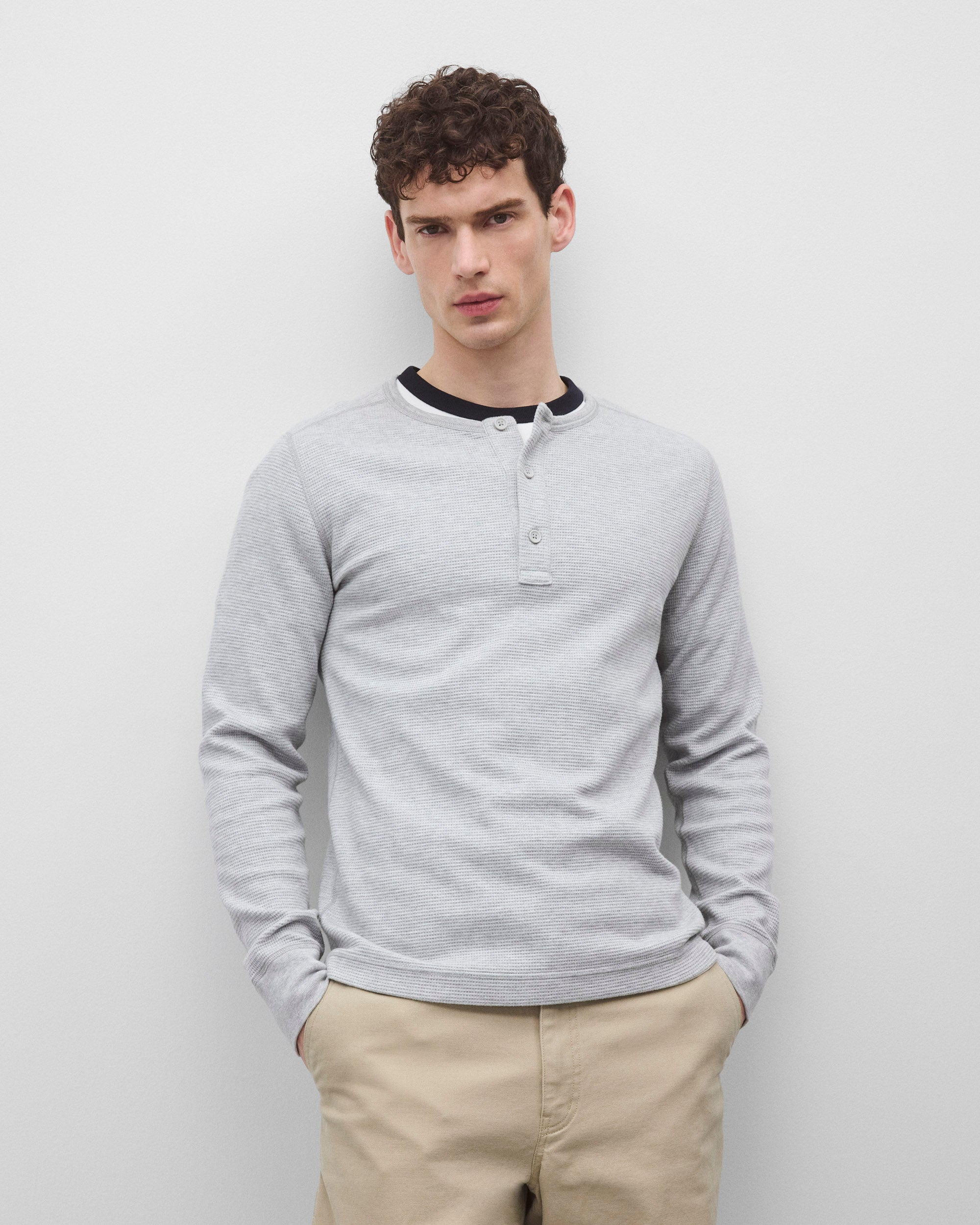 Lightweight Waffle Standard Henley | Reigning Champ
