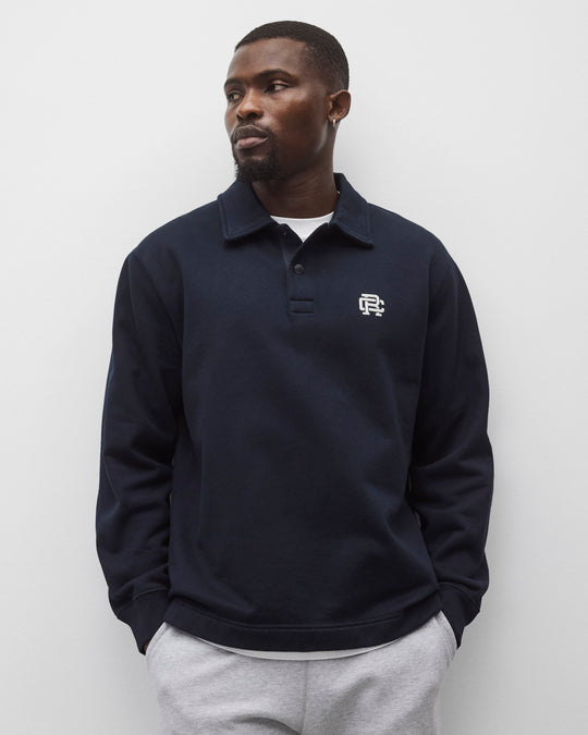 Midweight Terry Monogram Standard Rugby Sweatshirt