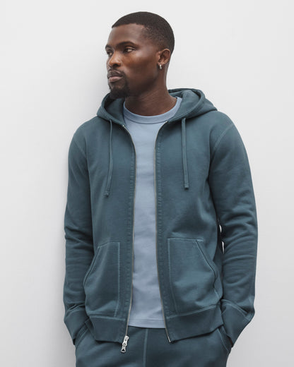 Midweight Terry Slim Zip Hoodie