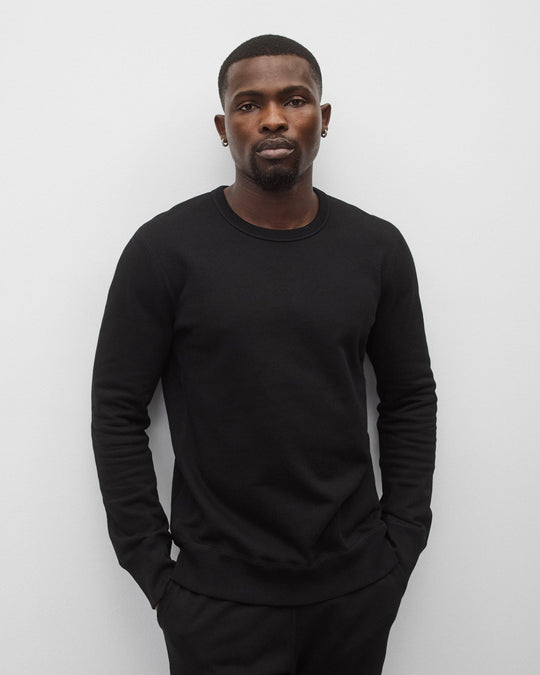 Midweight Terry Slim Crewneck