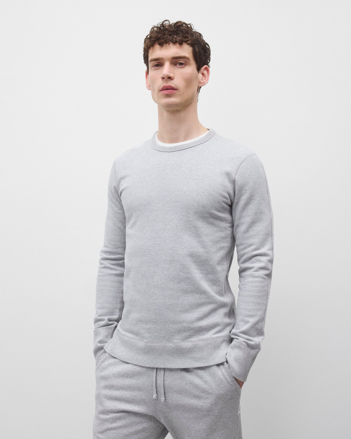 Midweight Terry Slim Crewneck