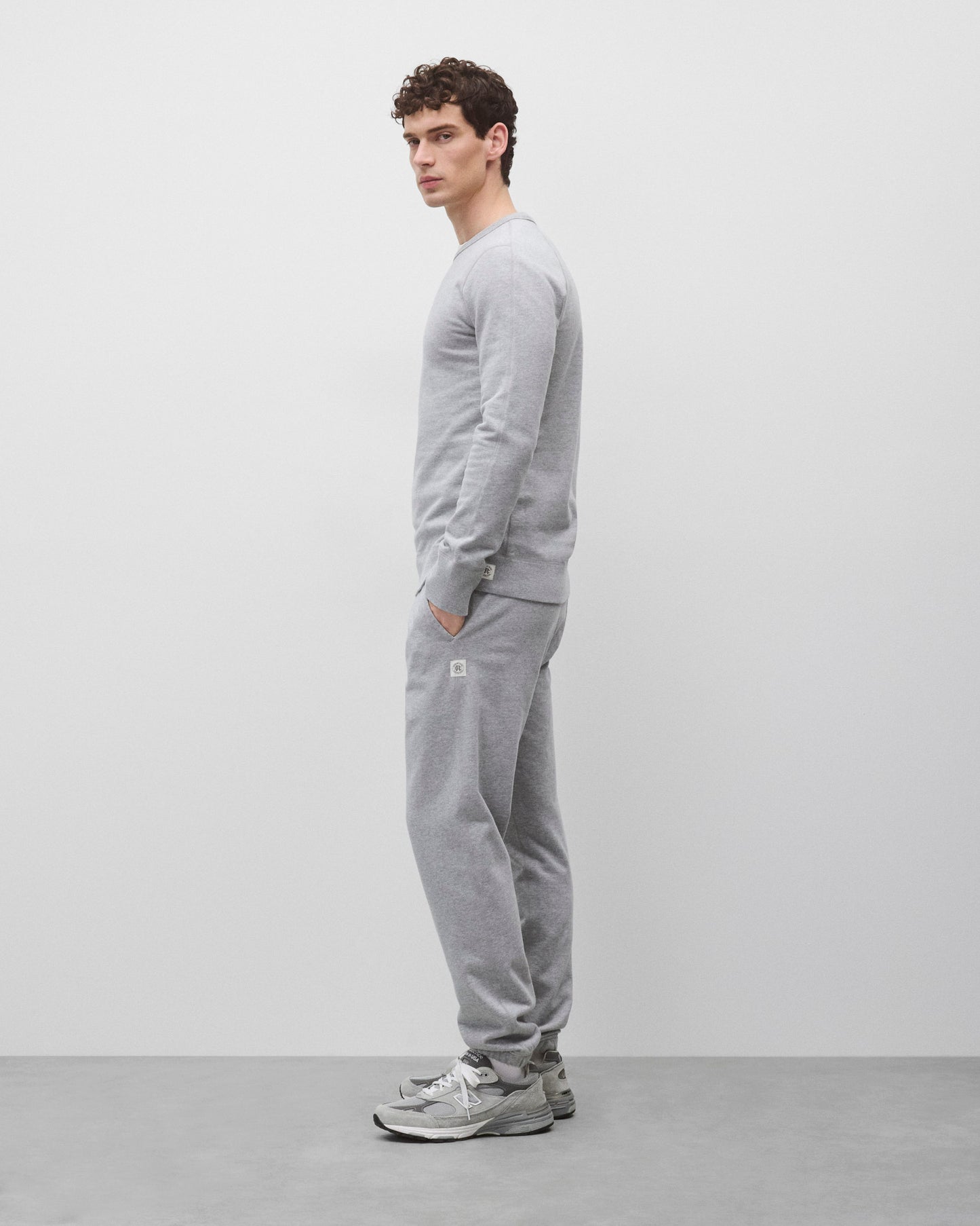 Midweight Terry Slim Crewneck