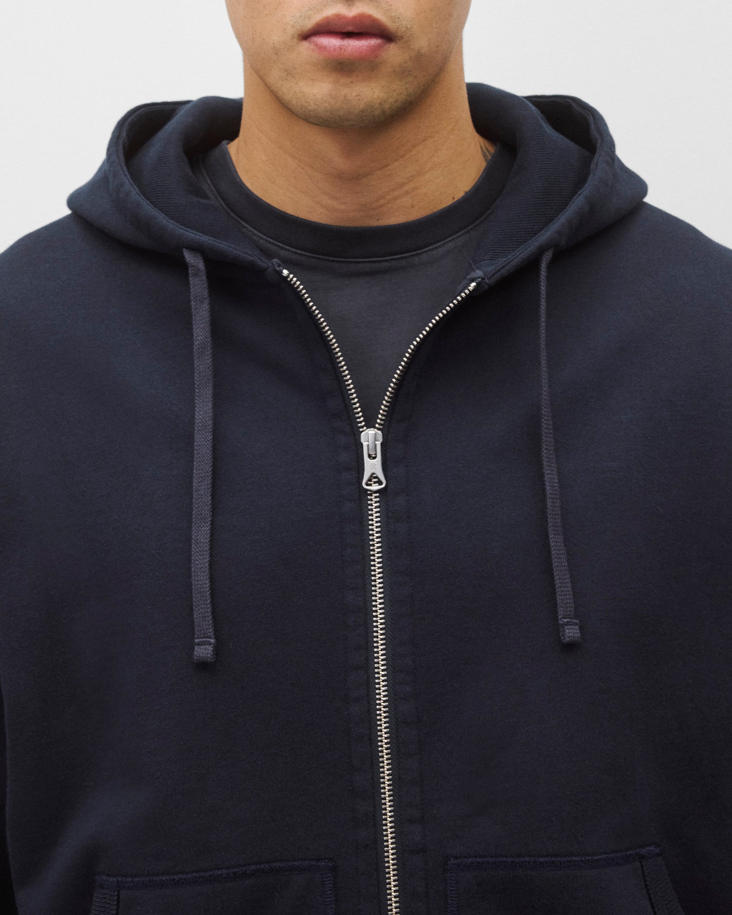 Midweight Terry Relaxed Zip Hoodie