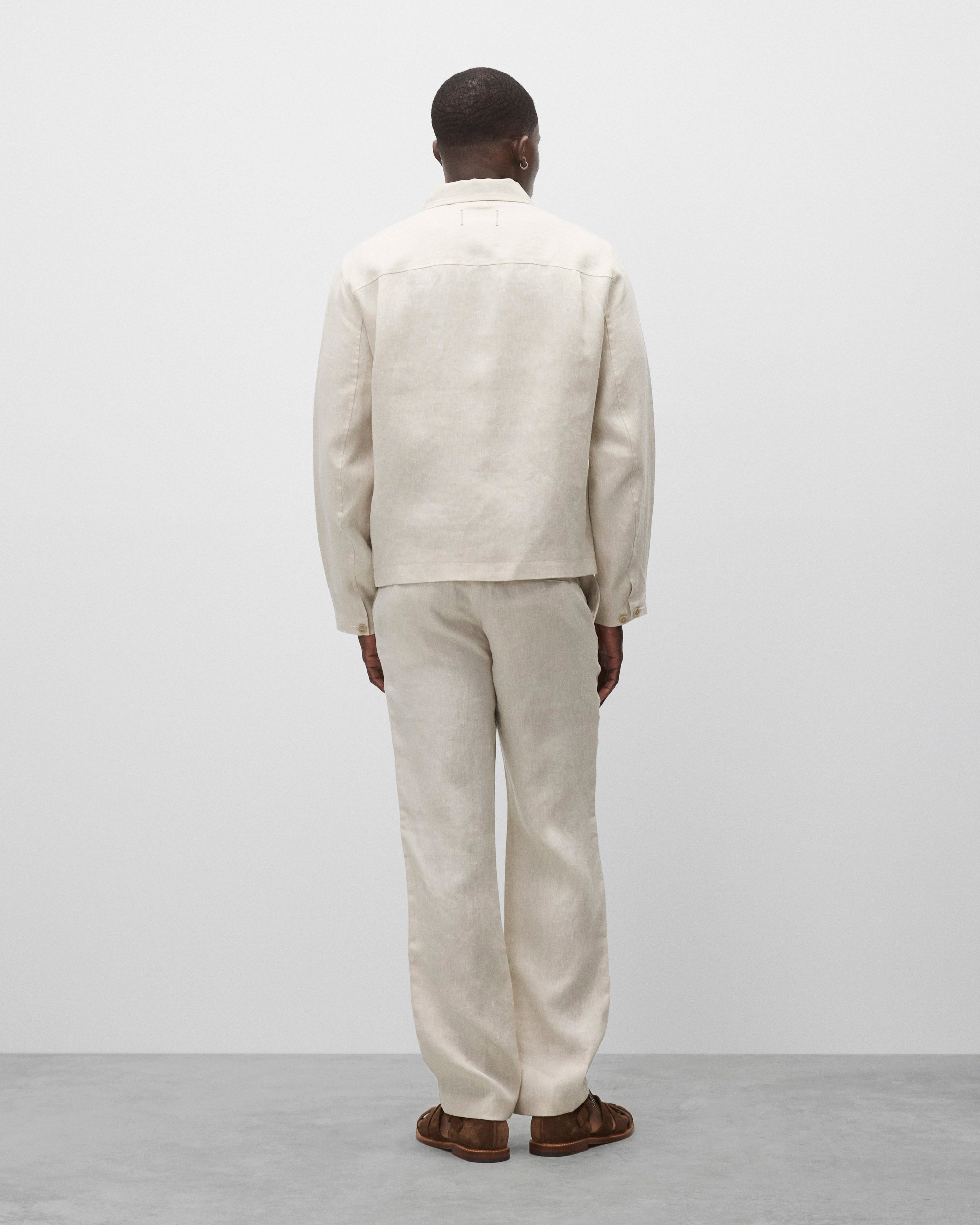 ジャケット・アウター Eaphi LINEN LIKE OVER JACKET beige Linen Venue Jacket | Reigning Champ