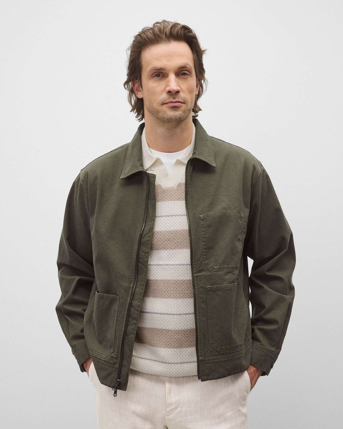 Cotton Canvas Grounds Jacket