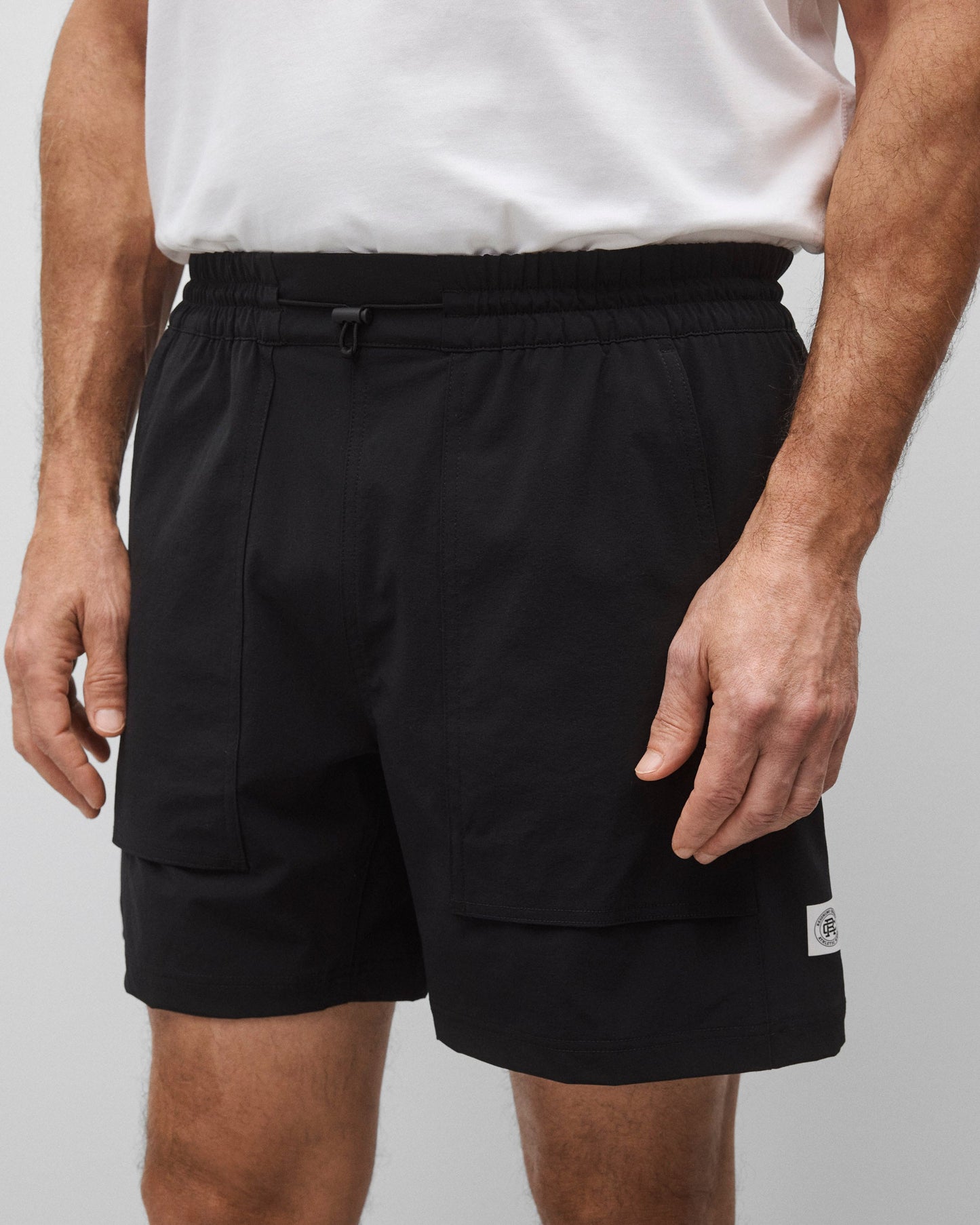 Stretch Nylon Utility Standard Swim Short 6"